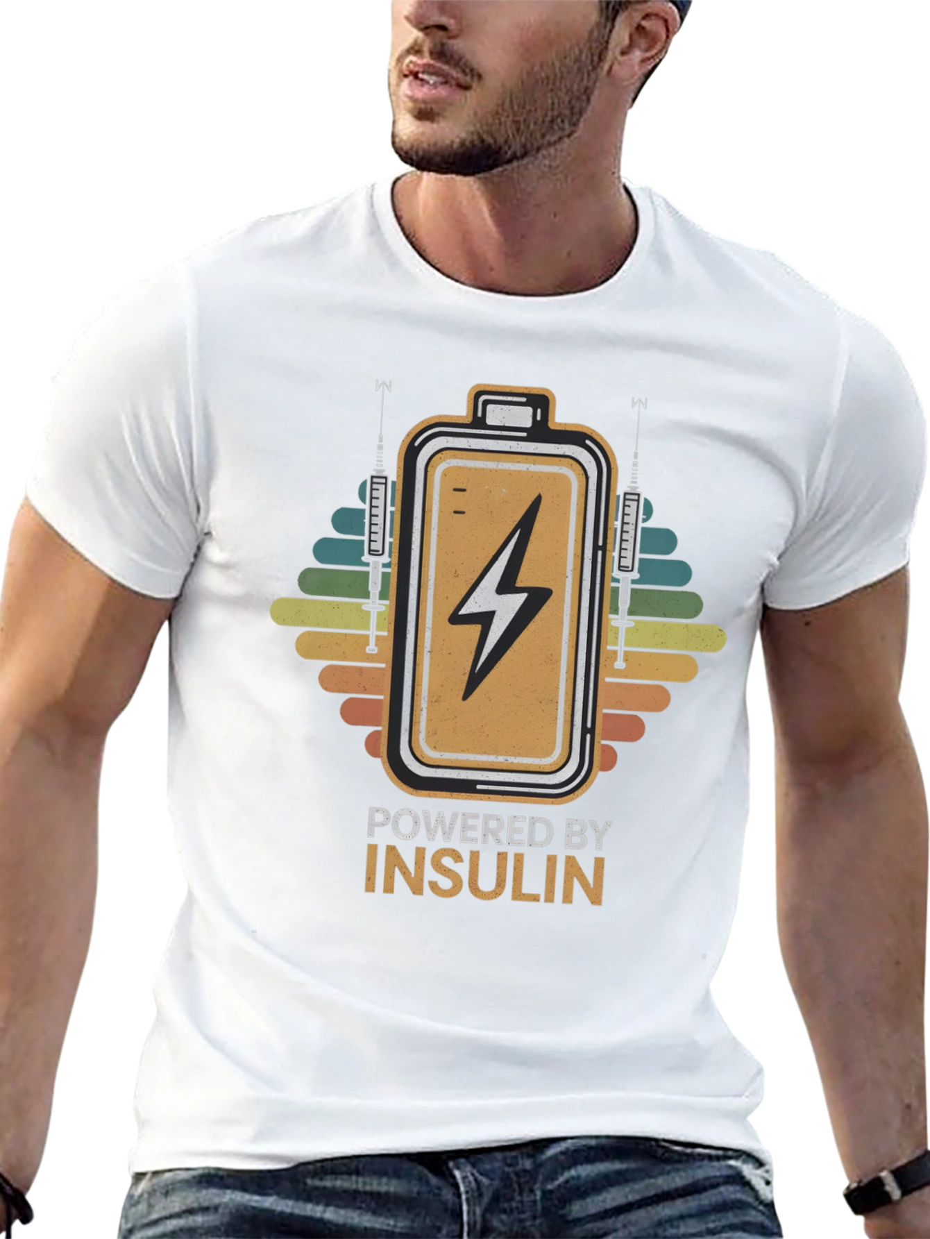 Powered by Insulin Graphic T-Shirt