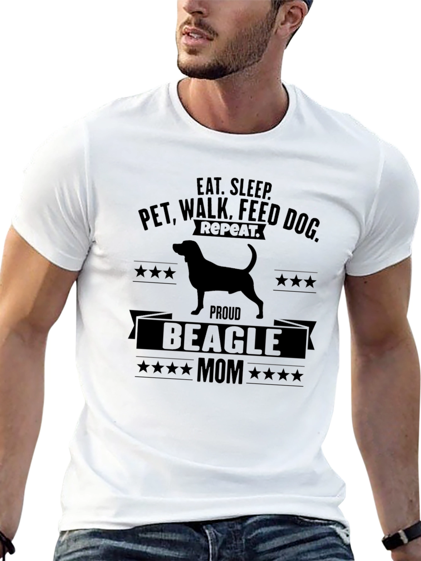 Eat Sleep Beagle Mom T-Shirt