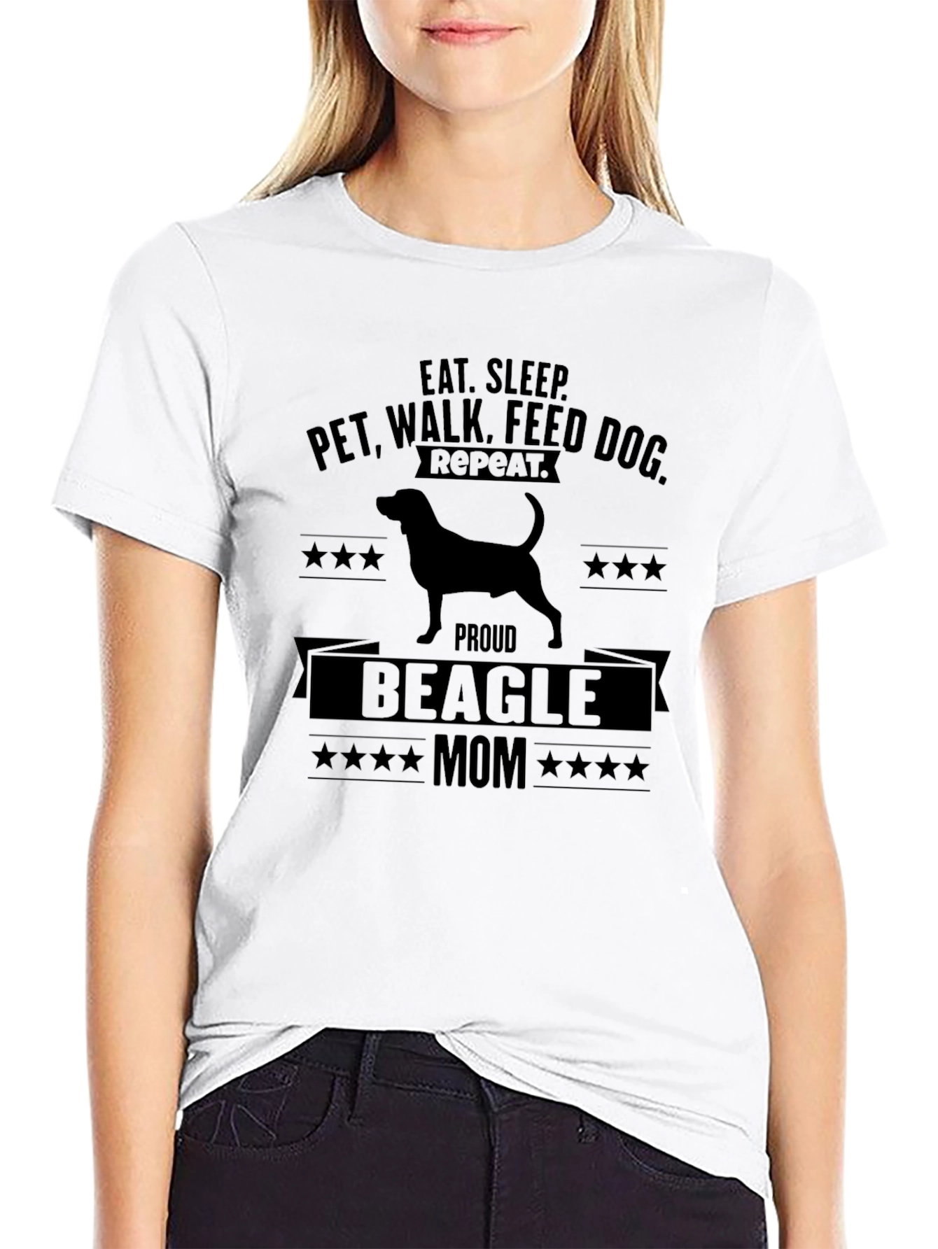 Eat Sleep Beagle Mom T-Shirt