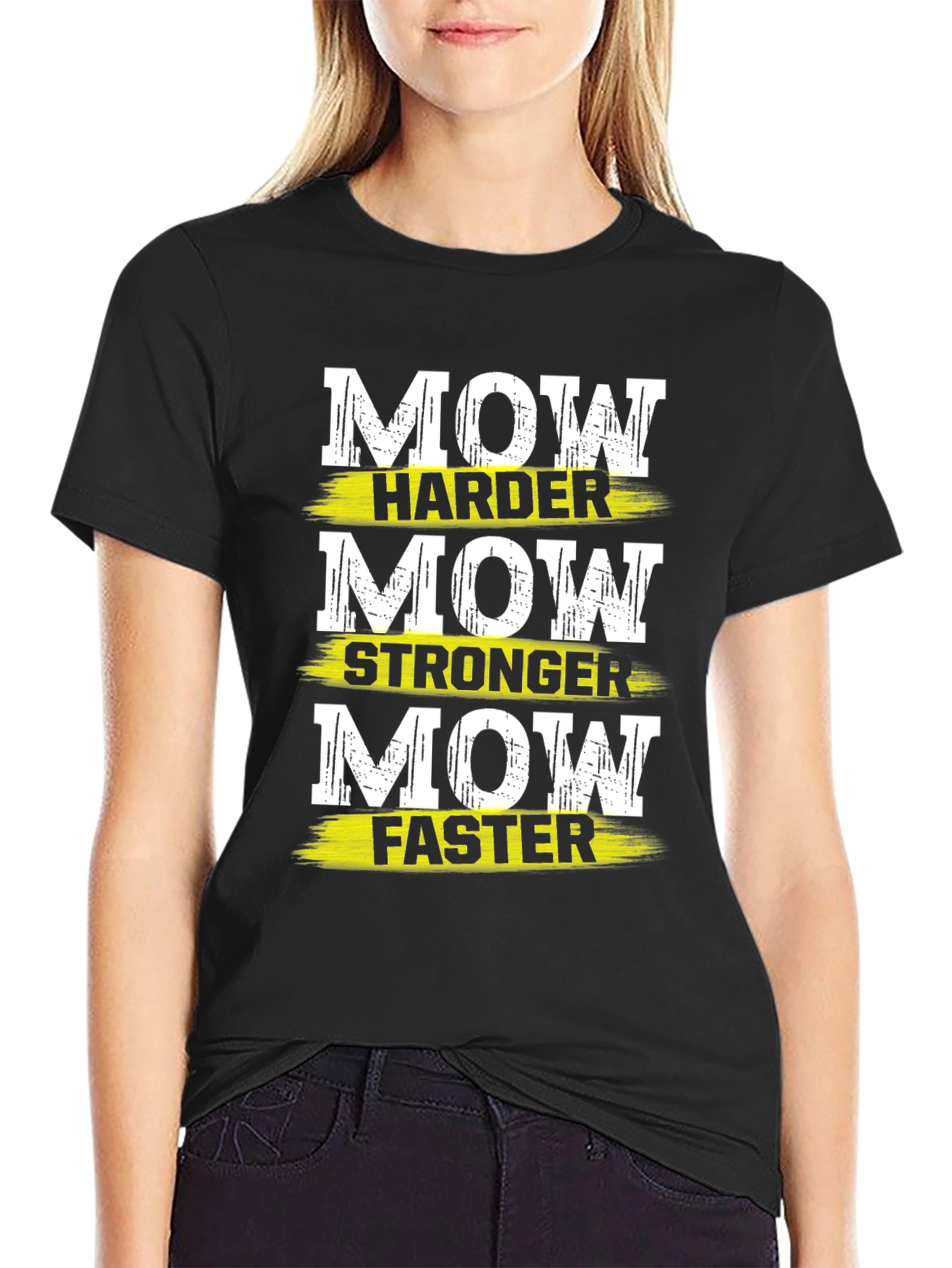 Mow Harder Stronger Faster Graphic T-Shirt