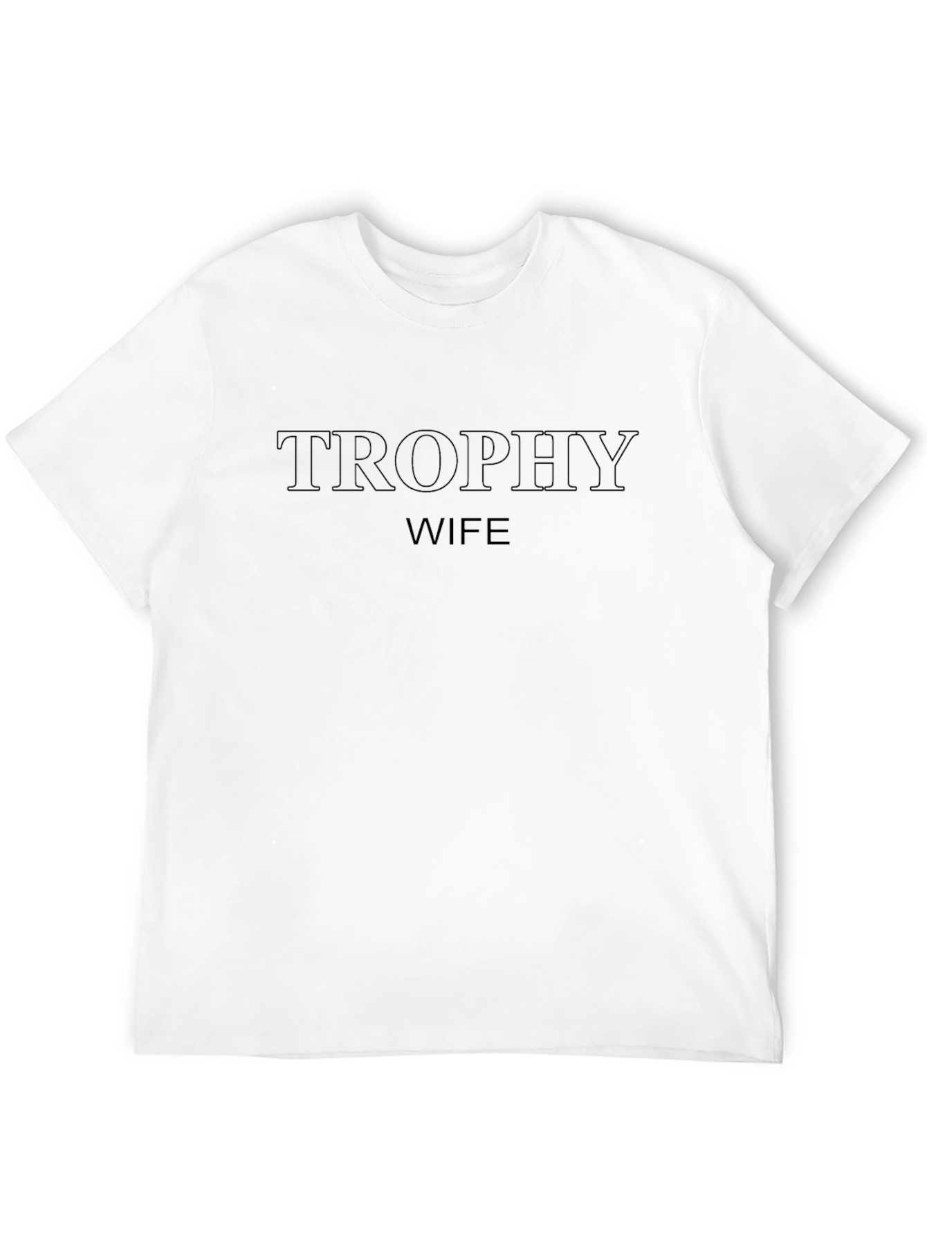Trophy Wife Black Crew Neck Graphic Tee