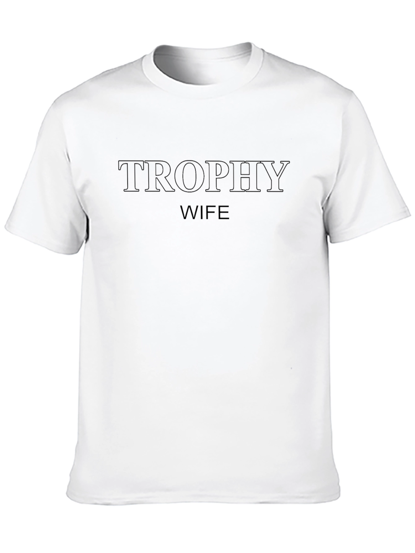 Trophy Wife Black Crew Neck Graphic Tee