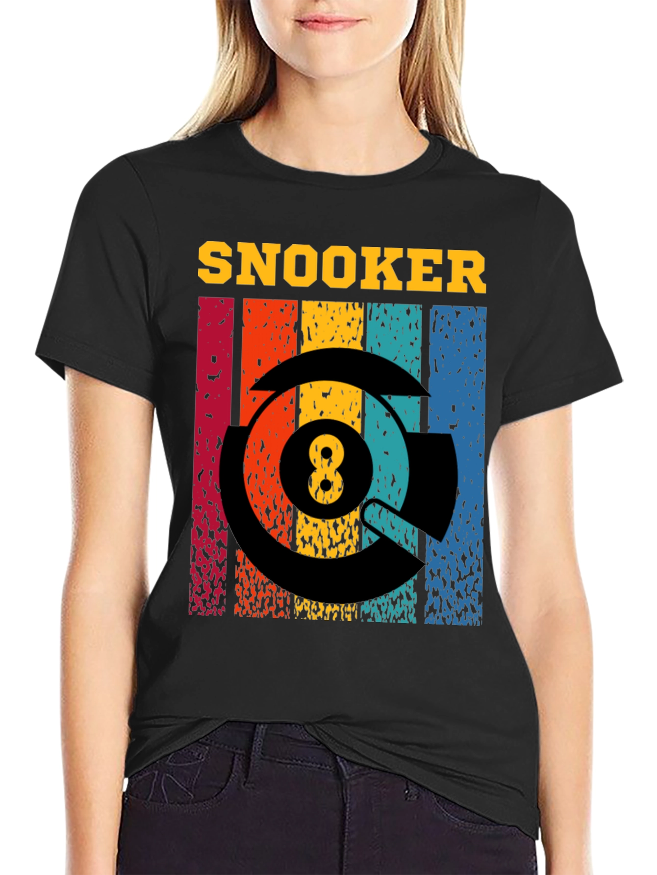 Snooker 8 Ball Retro Style Graphic Tee