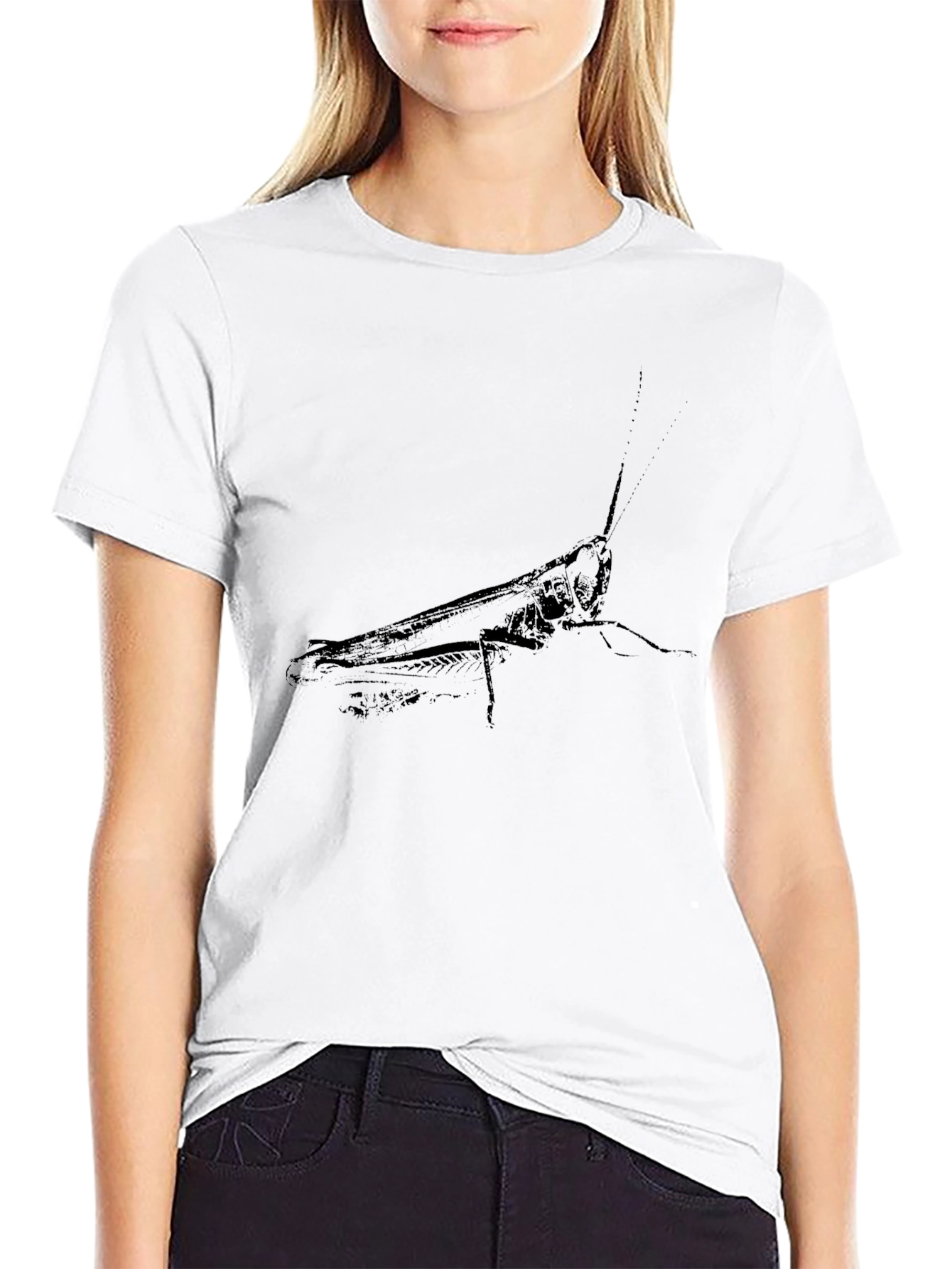 Locust Graphic Tee - Black Cotton