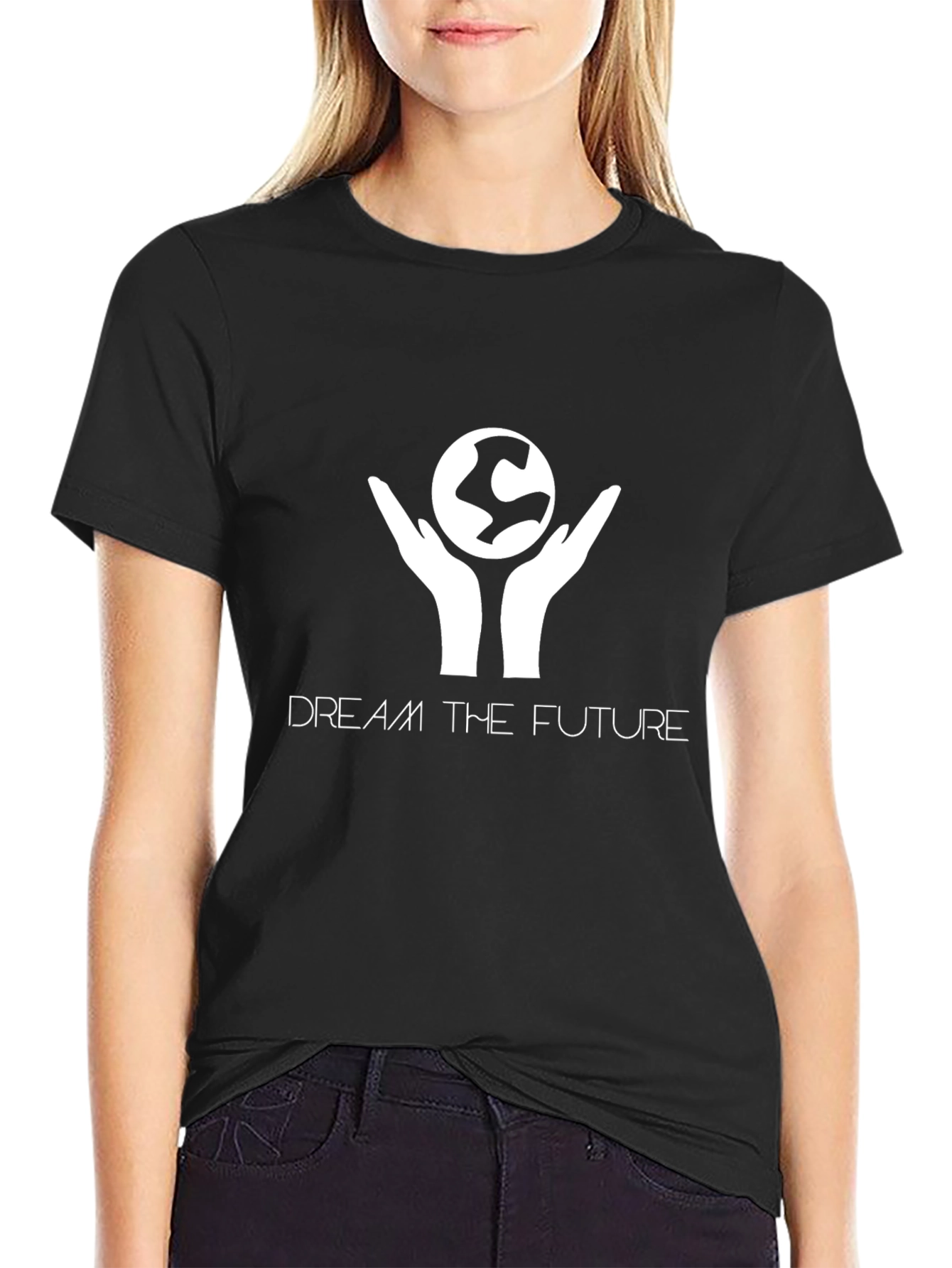 Dream the Future Graphic Tee - Black
