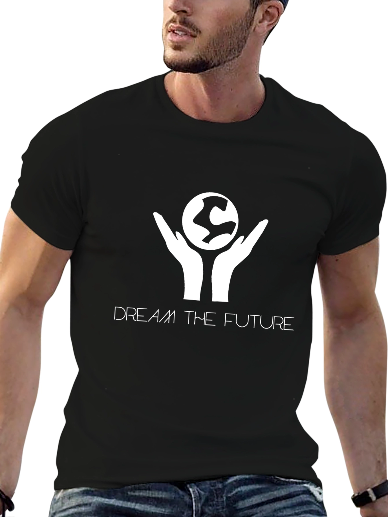 Dream the Future Graphic Tee - Black