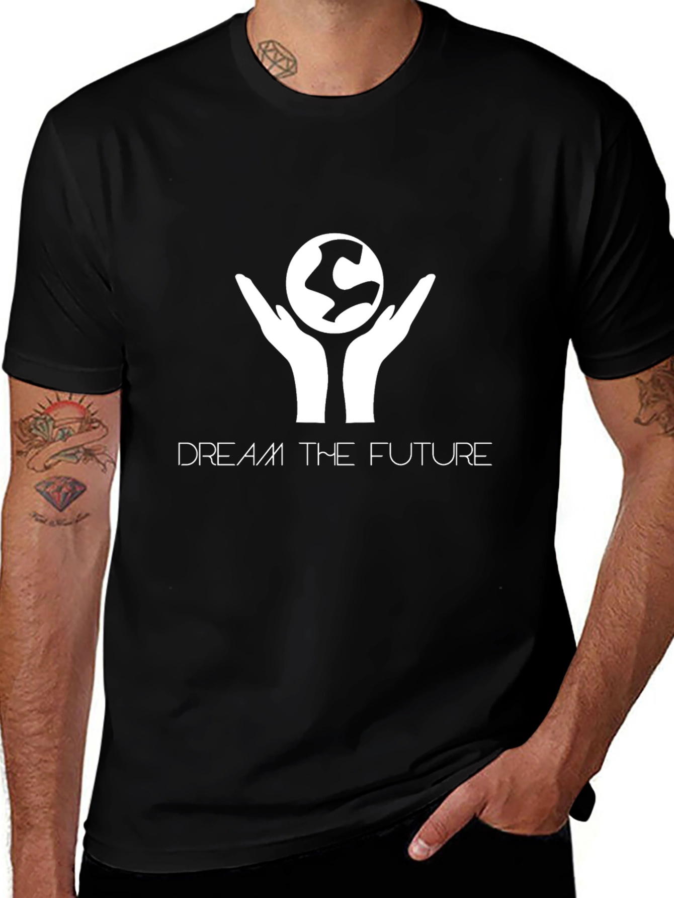 Dream the Future Graphic Tee - Black