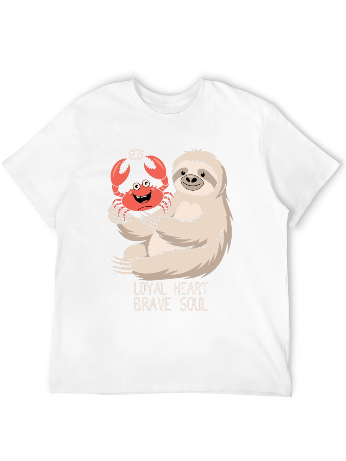Loyal Heart Brave Soul Sloth & Crab T-Shirt