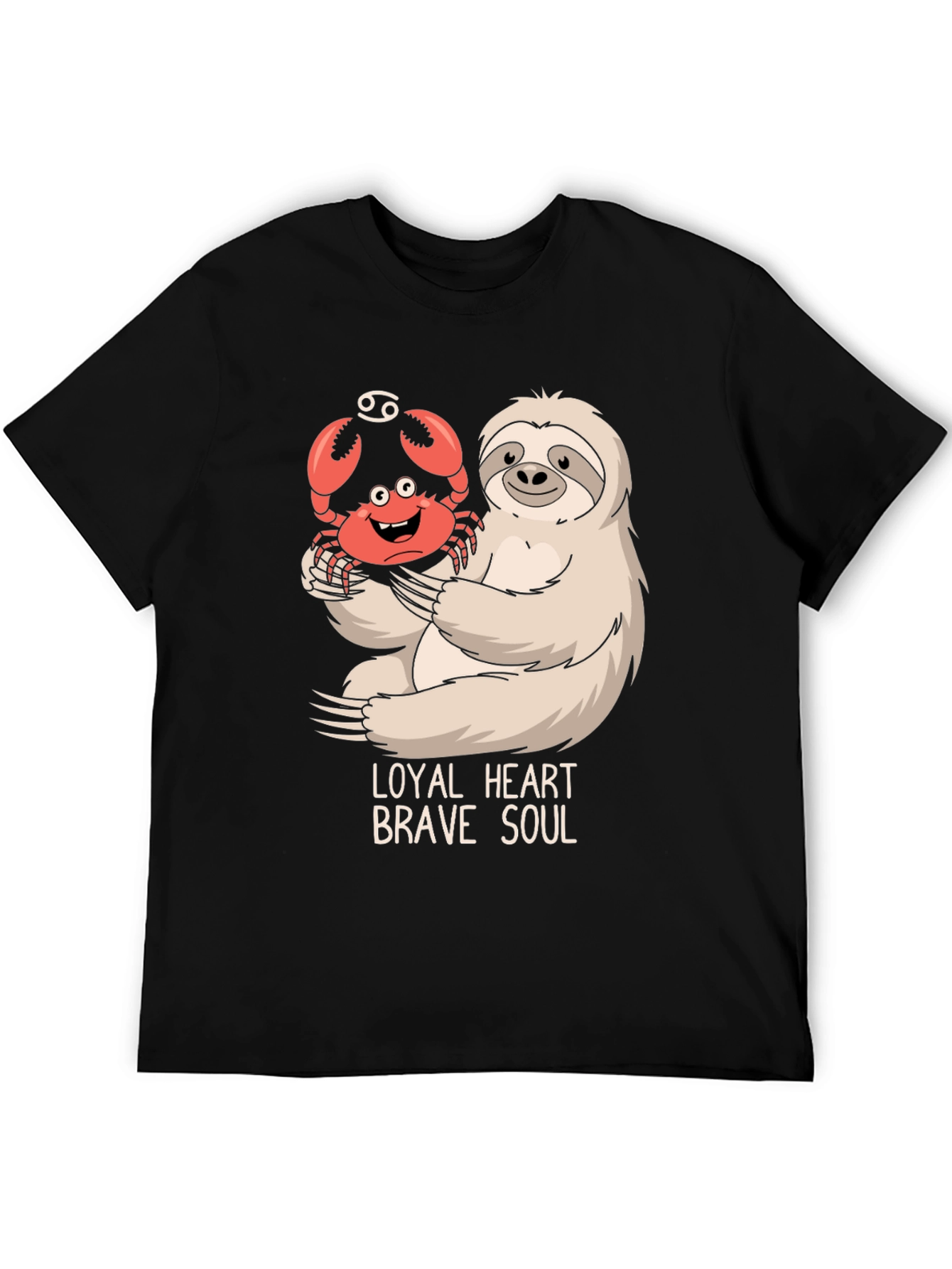 Loyal Heart Brave Soul Sloth & Crab T-Shirt
