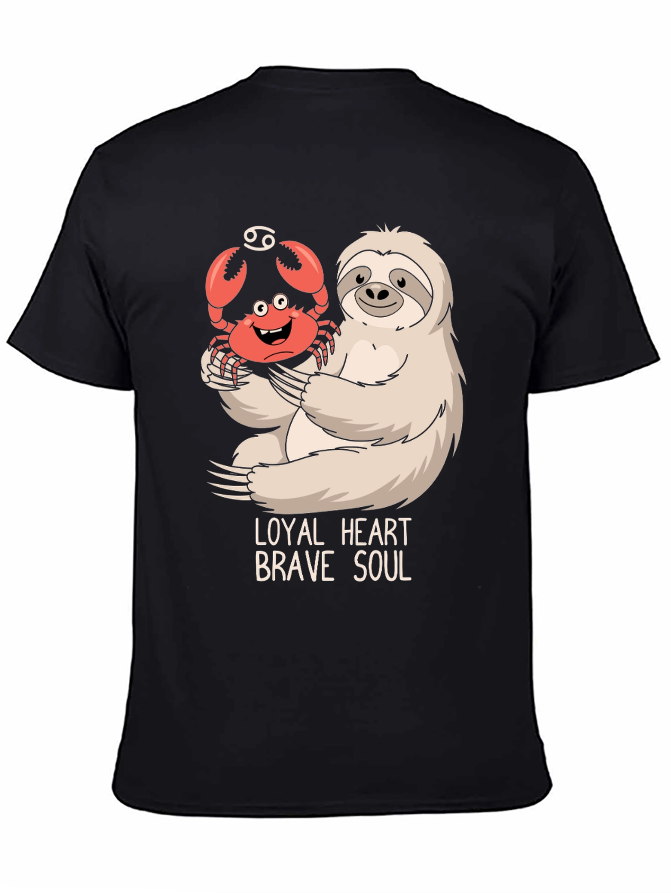 Loyal Heart Brave Soul Sloth & Crab T-Shirt