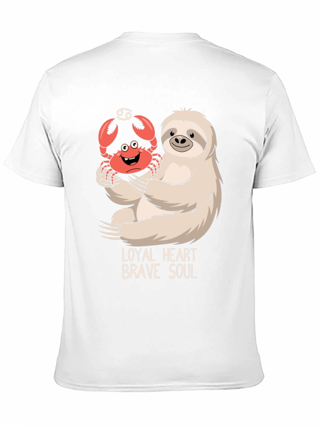 Loyal Heart Brave Soul Sloth & Crab T-Shirt
