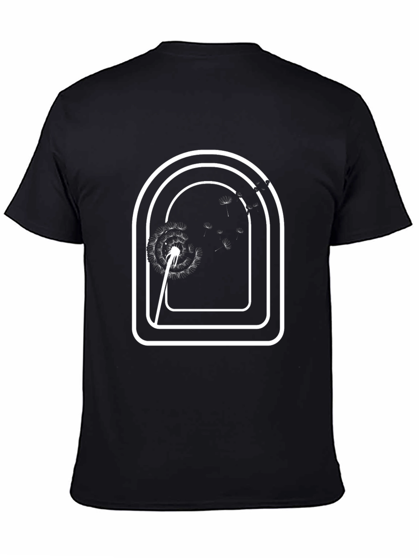 Dandelion Graphic Black T-Shirt