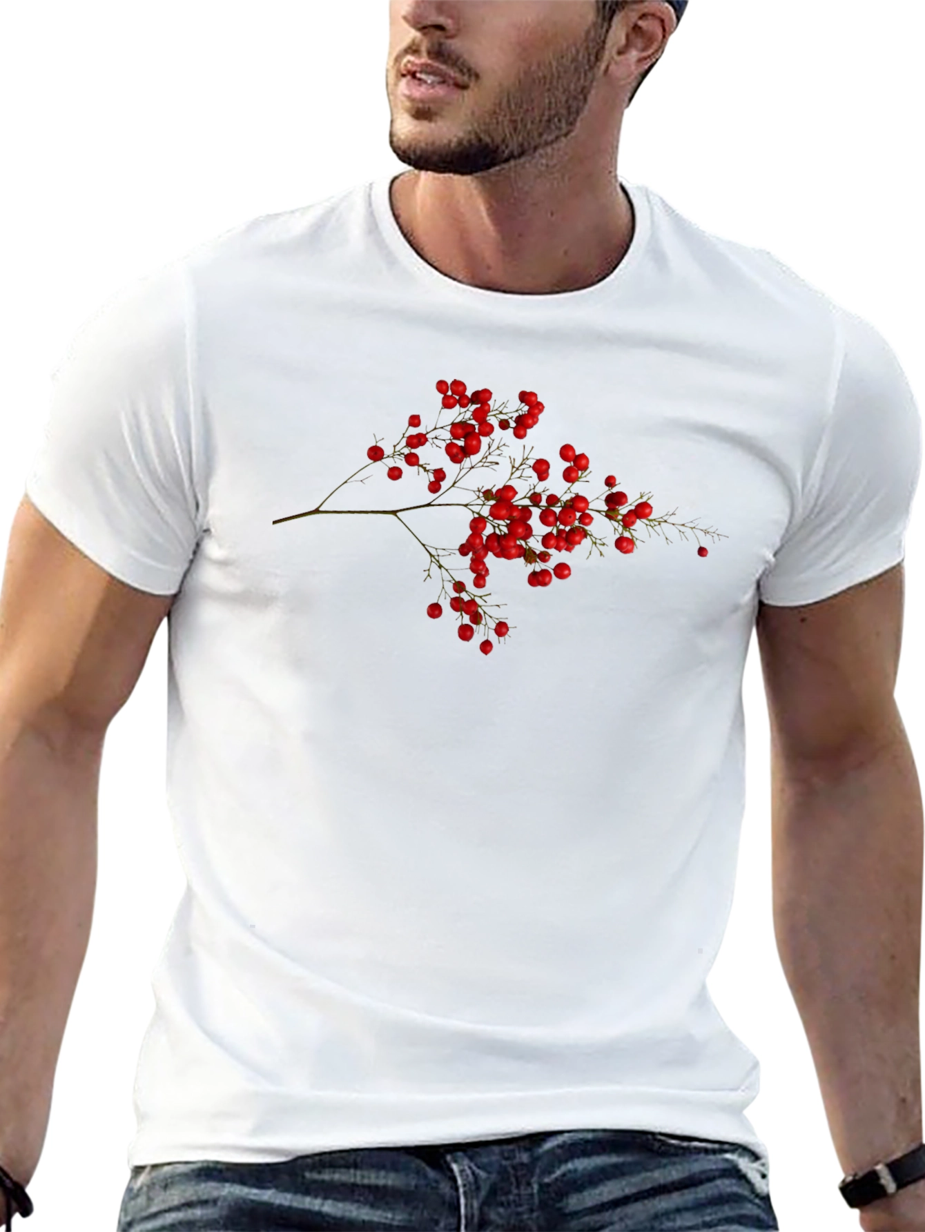 Berry Branch Black T-Shirt