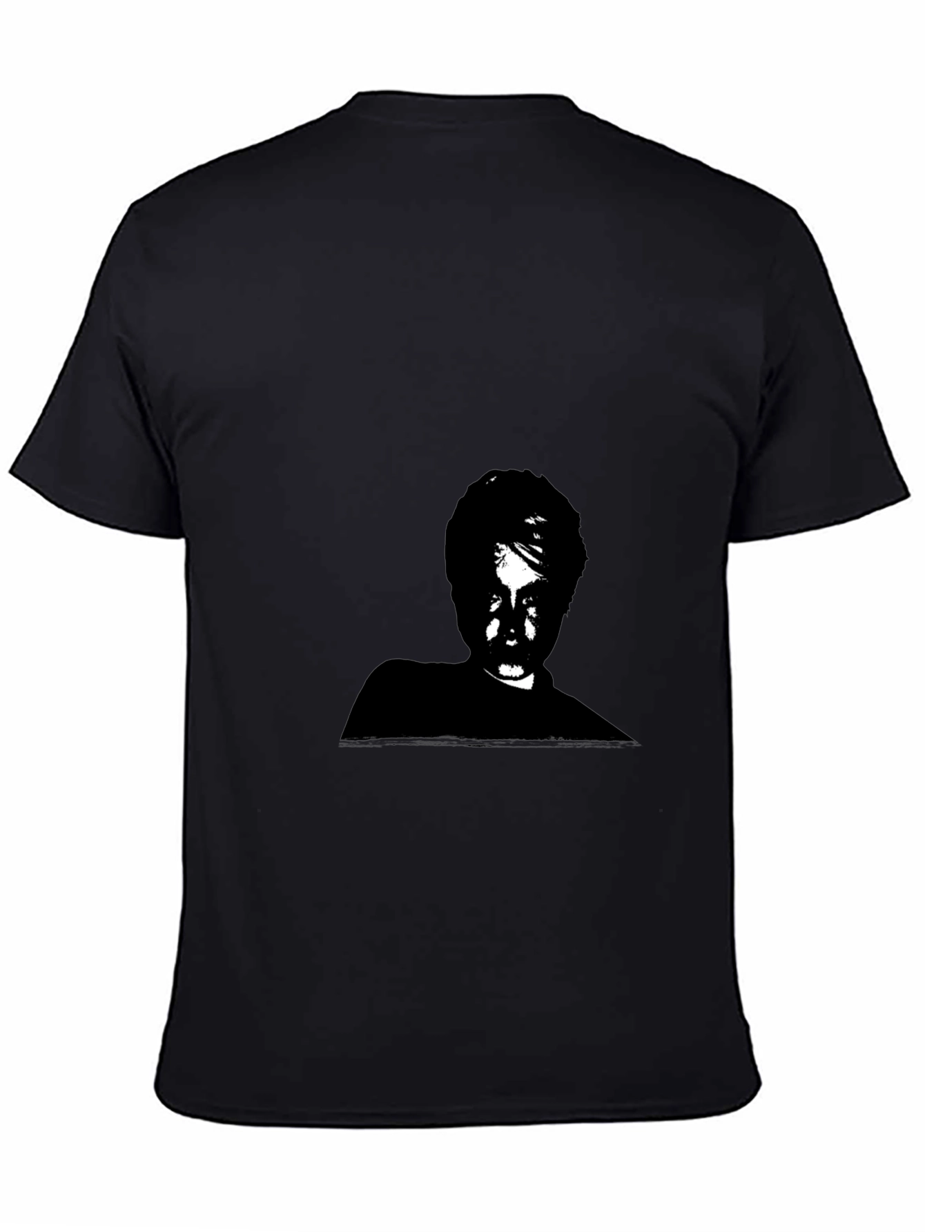 Monochrome Portrait Graphic Tee - Soft Cotton Blend