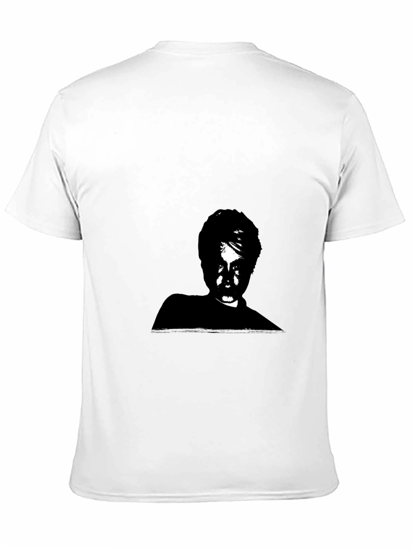 Monochrome Portrait Graphic Tee - Soft Cotton Blend