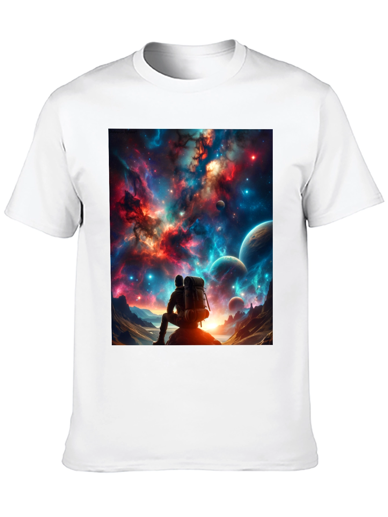 Space Explorer Graphic Tee - Black