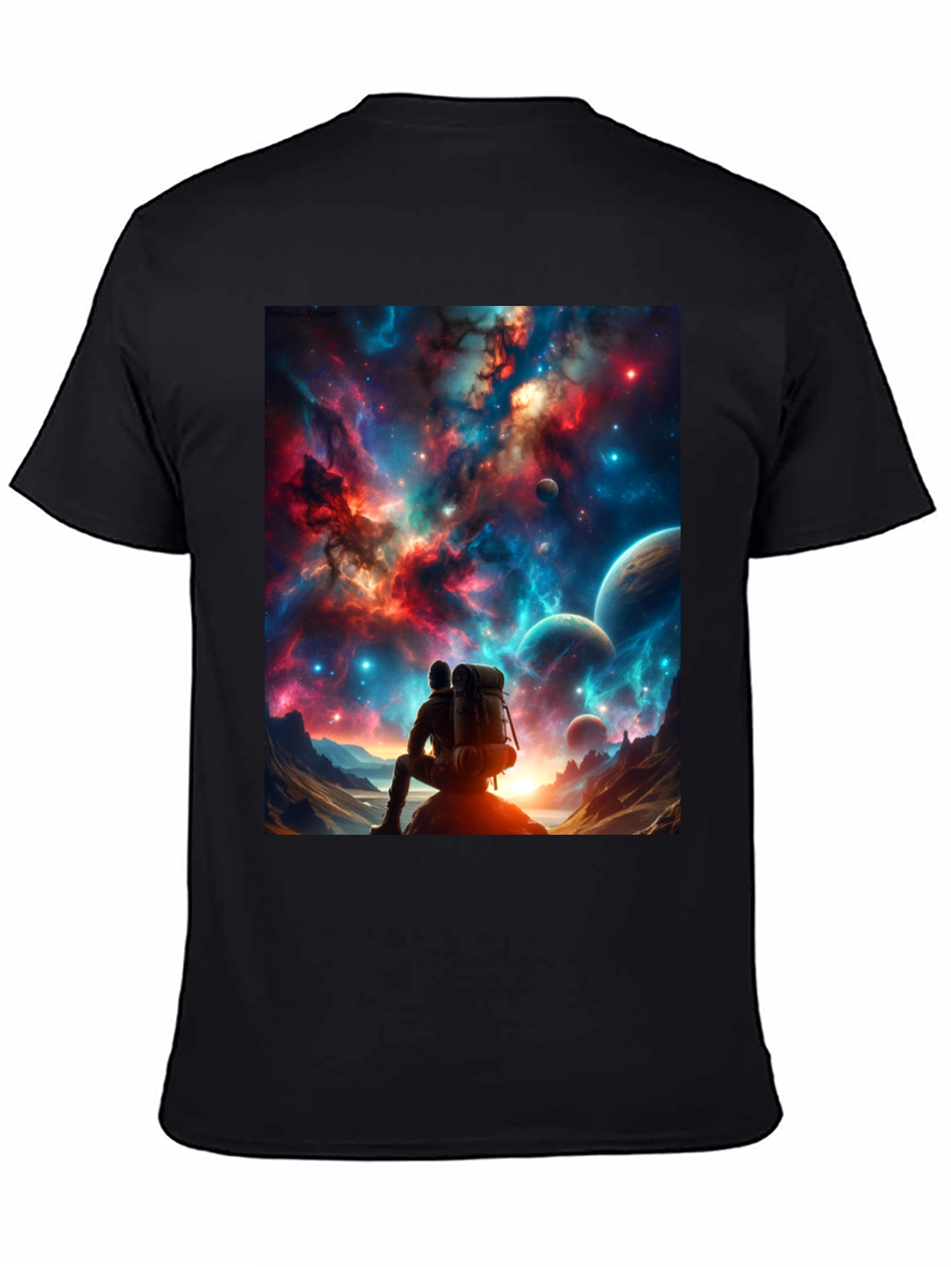 Space Explorer Graphic Tee - Black