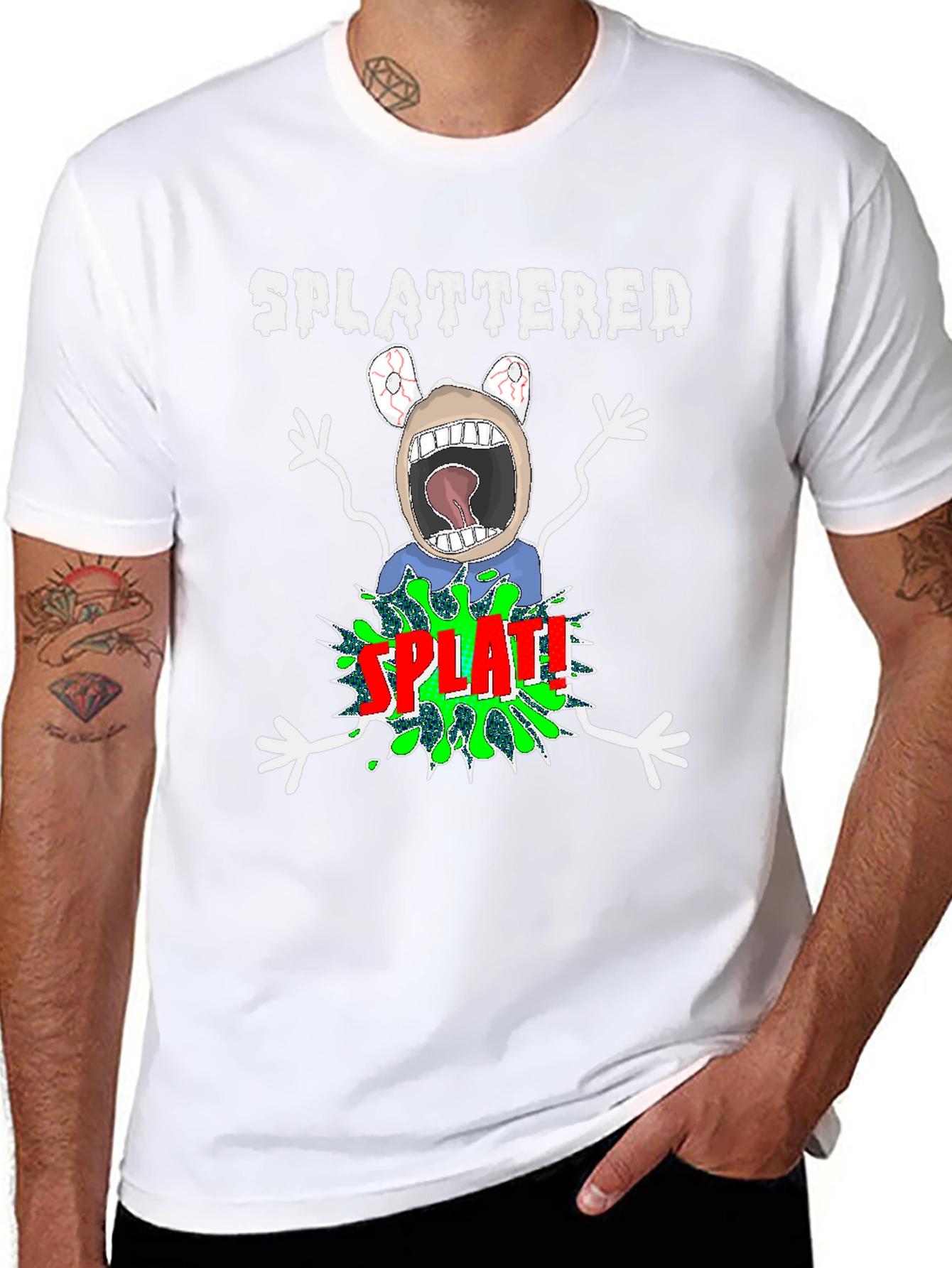 SPLATTERED Graphic Tee - Unique & Fun T-Shirt