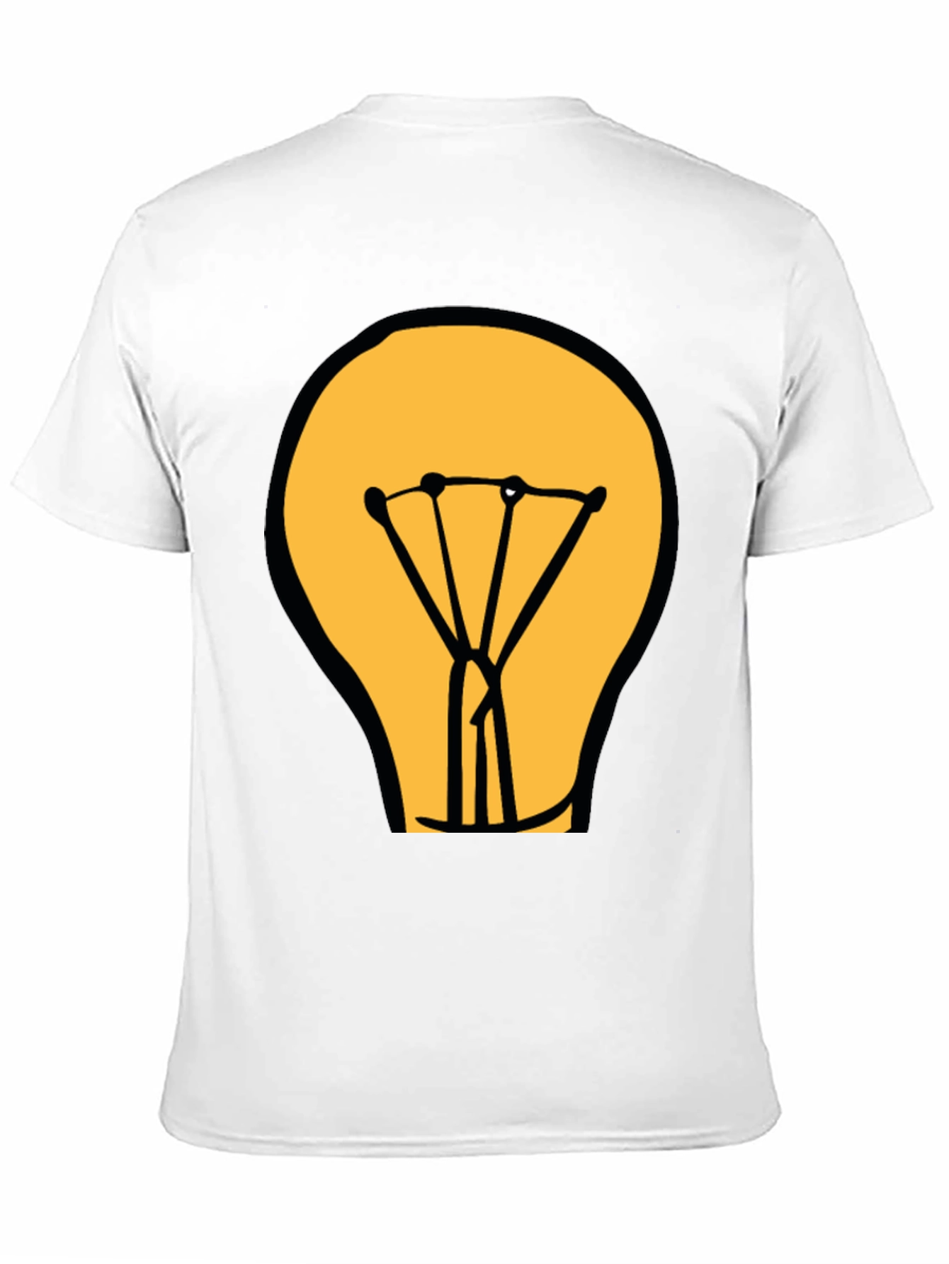 Light Bulb Graphic Black T-Shirt