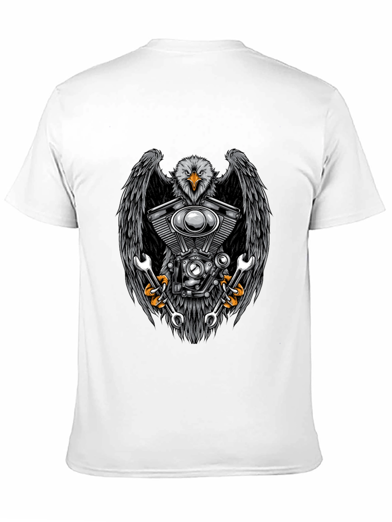 Eagle Engine Mechanic Black T-Shirt