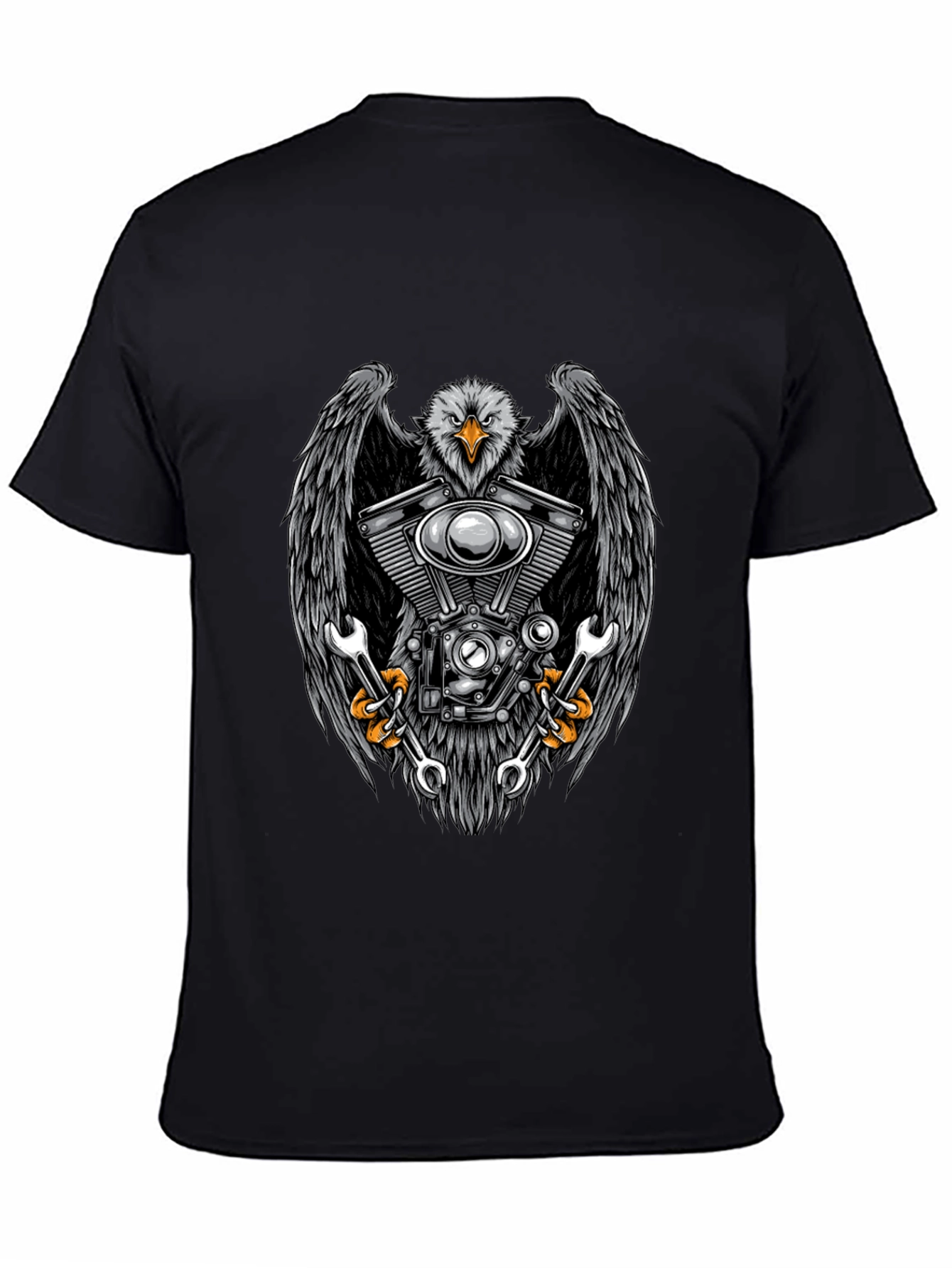 Eagle Engine Mechanic Black T-Shirt