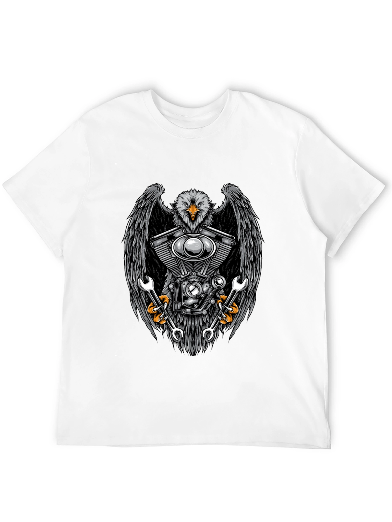 Eagle Engine Mechanic Black T-Shirt