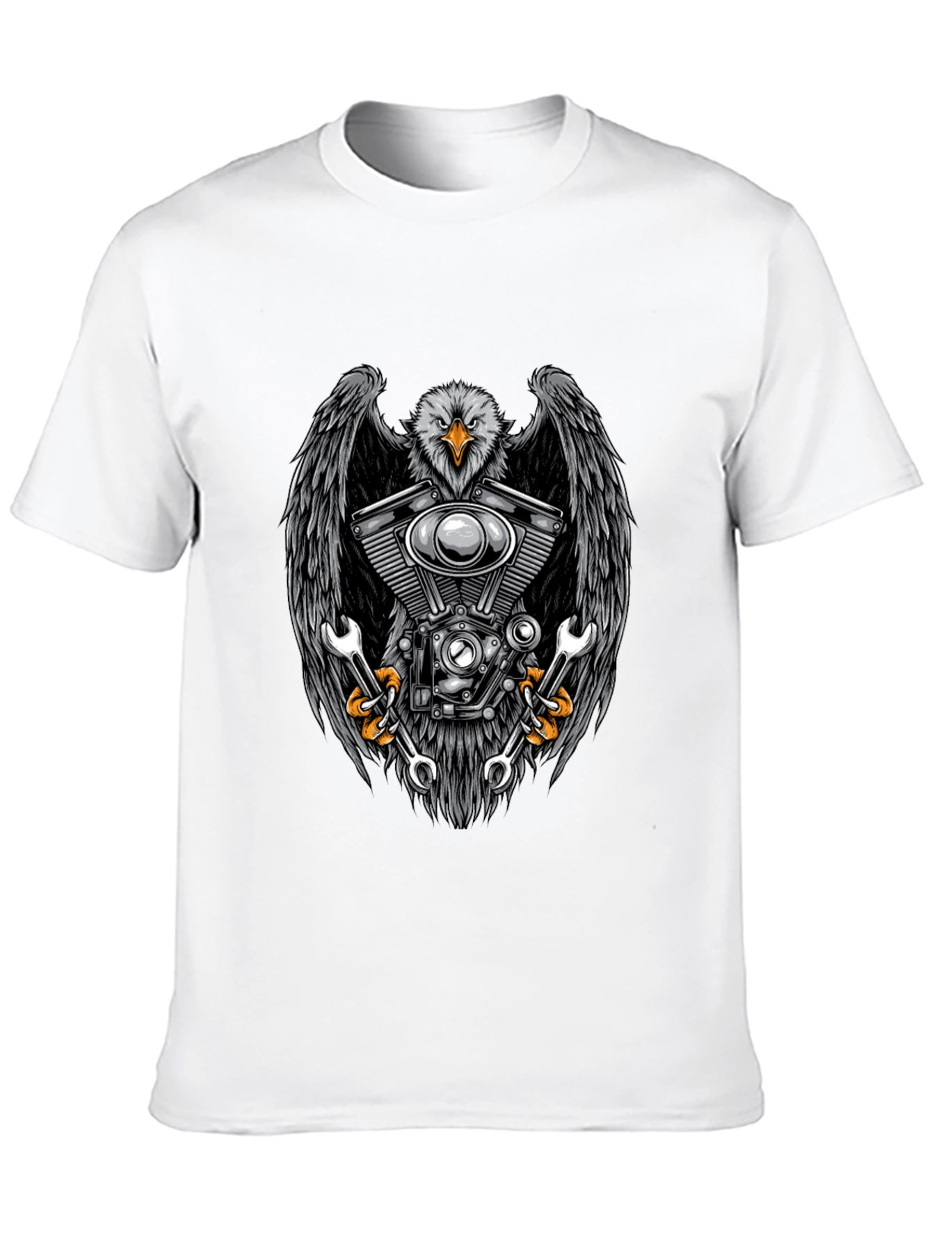Eagle Engine Mechanic Black T-Shirt