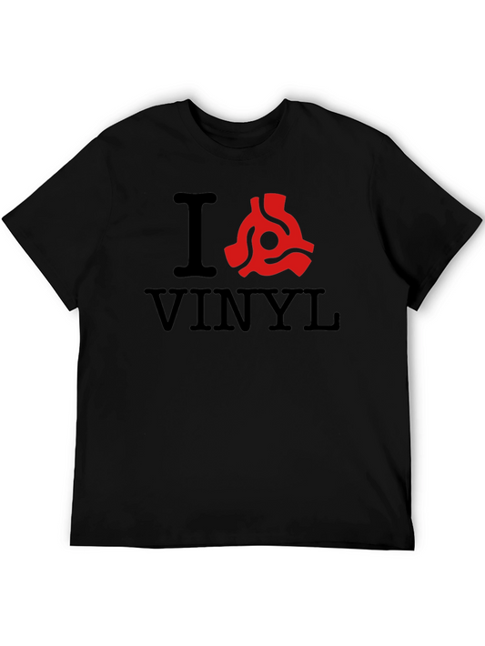 I (Turntable Adapter) Vinyl T-Shirt - Music Lover Tee