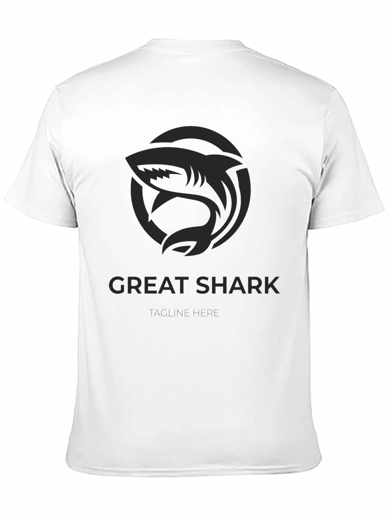 Great Shark Logo T-Shirt - Black
