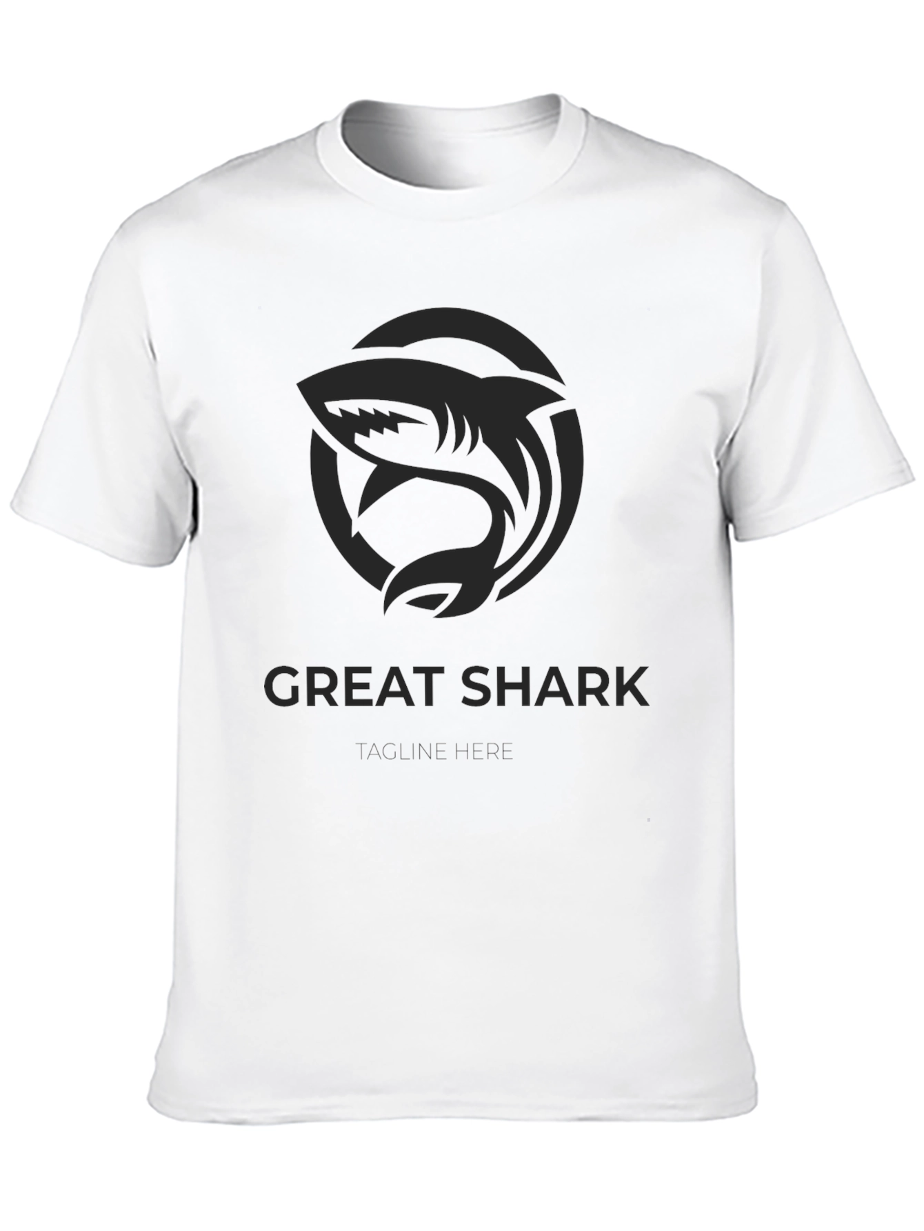 Great Shark Logo T-Shirt - Black