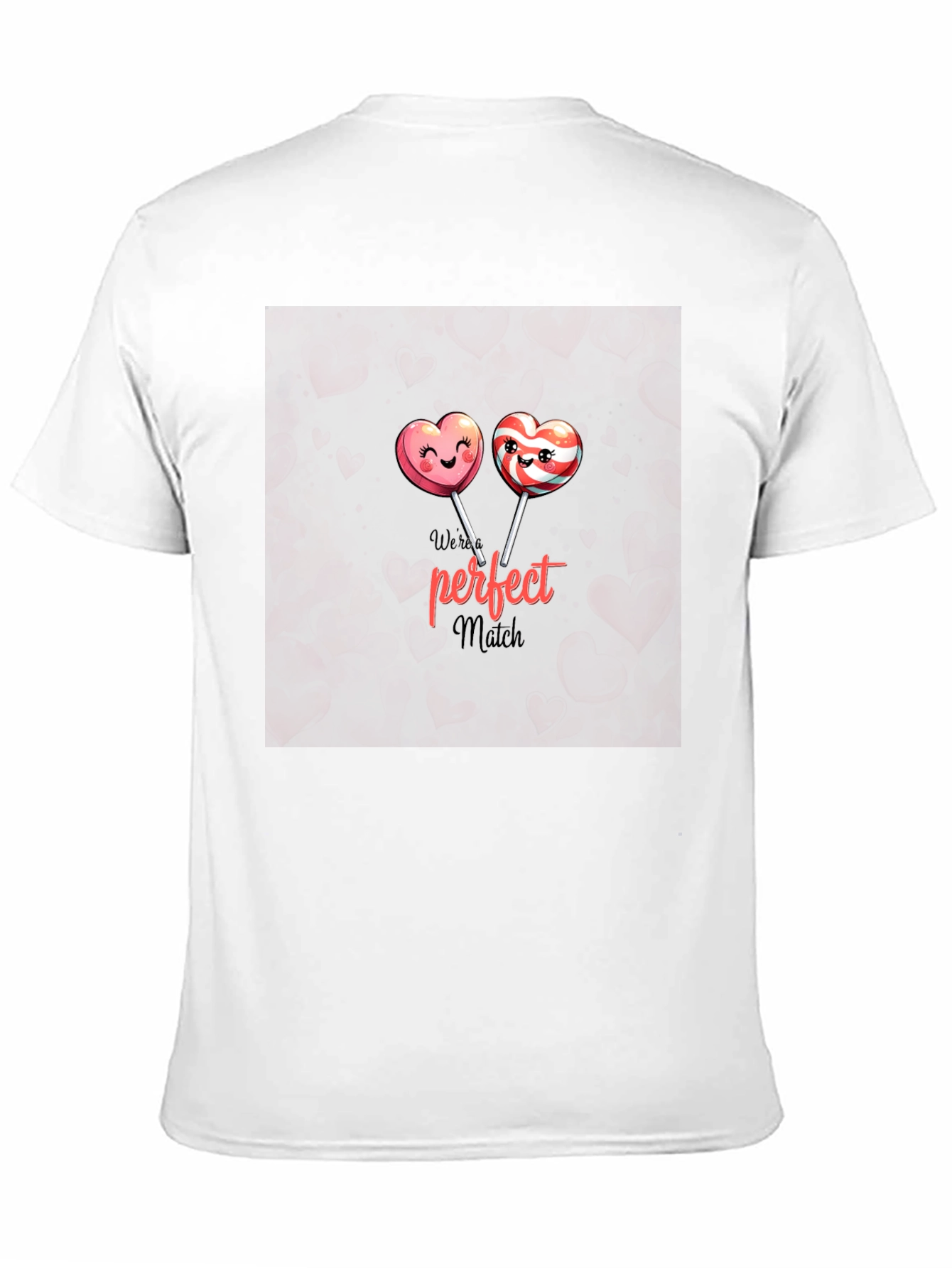 Perfect Match Lollipop Heart Graphic T-Shirt