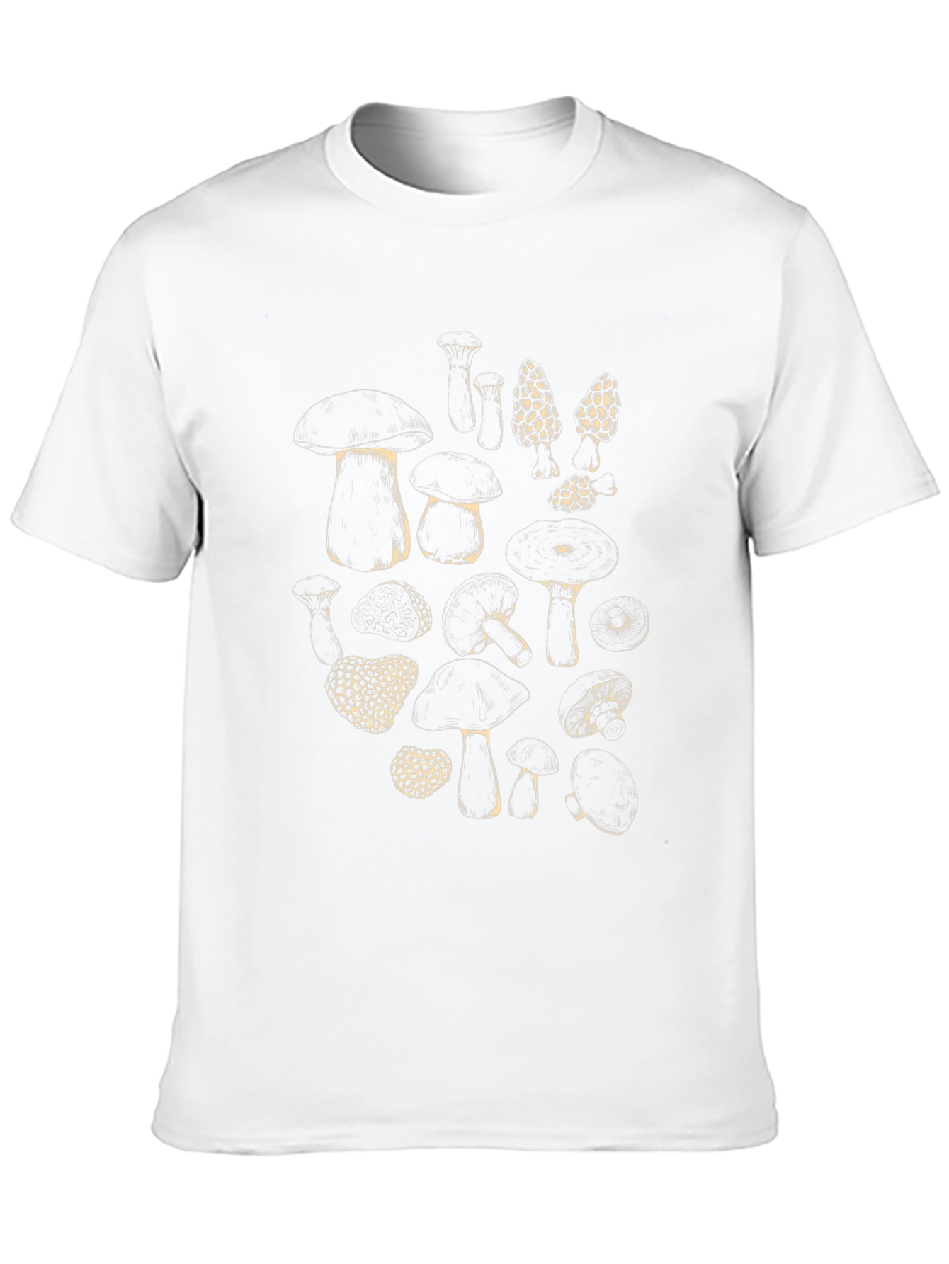 Mushroom Print T-Shirt - Nature Inspired Graphic Tee