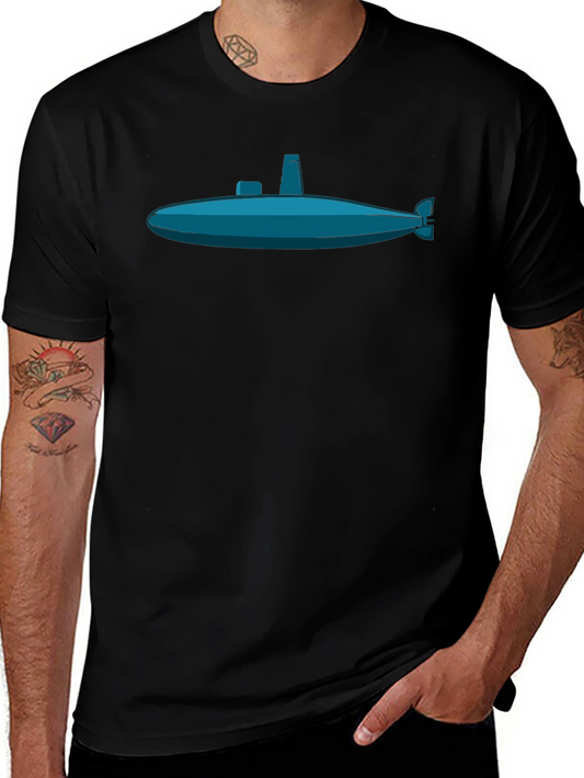 Submarine Graphic Tee - Navy Blue Sub Print