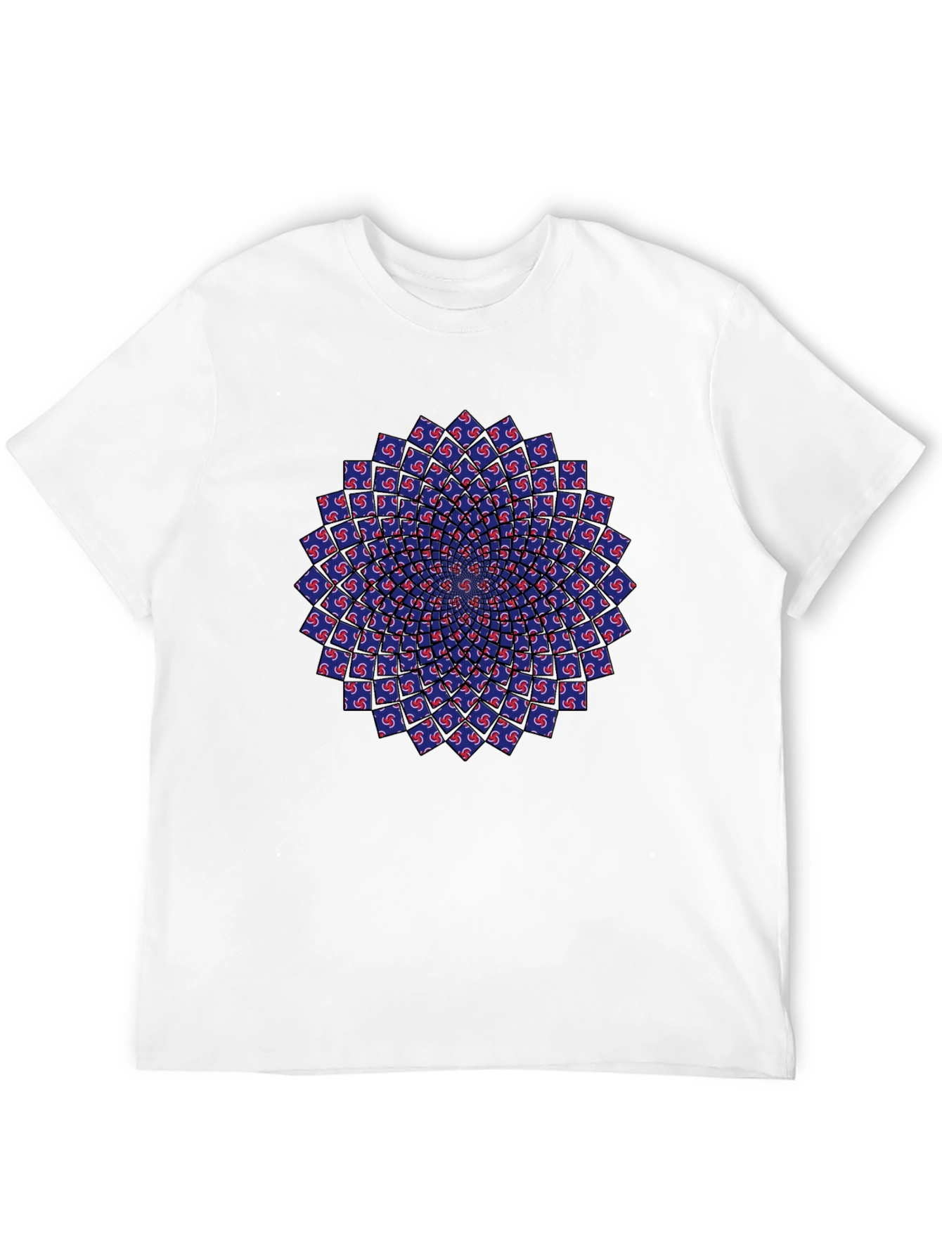 Optical Illusion Mandala Tee - Black Unisex T-Shirt
