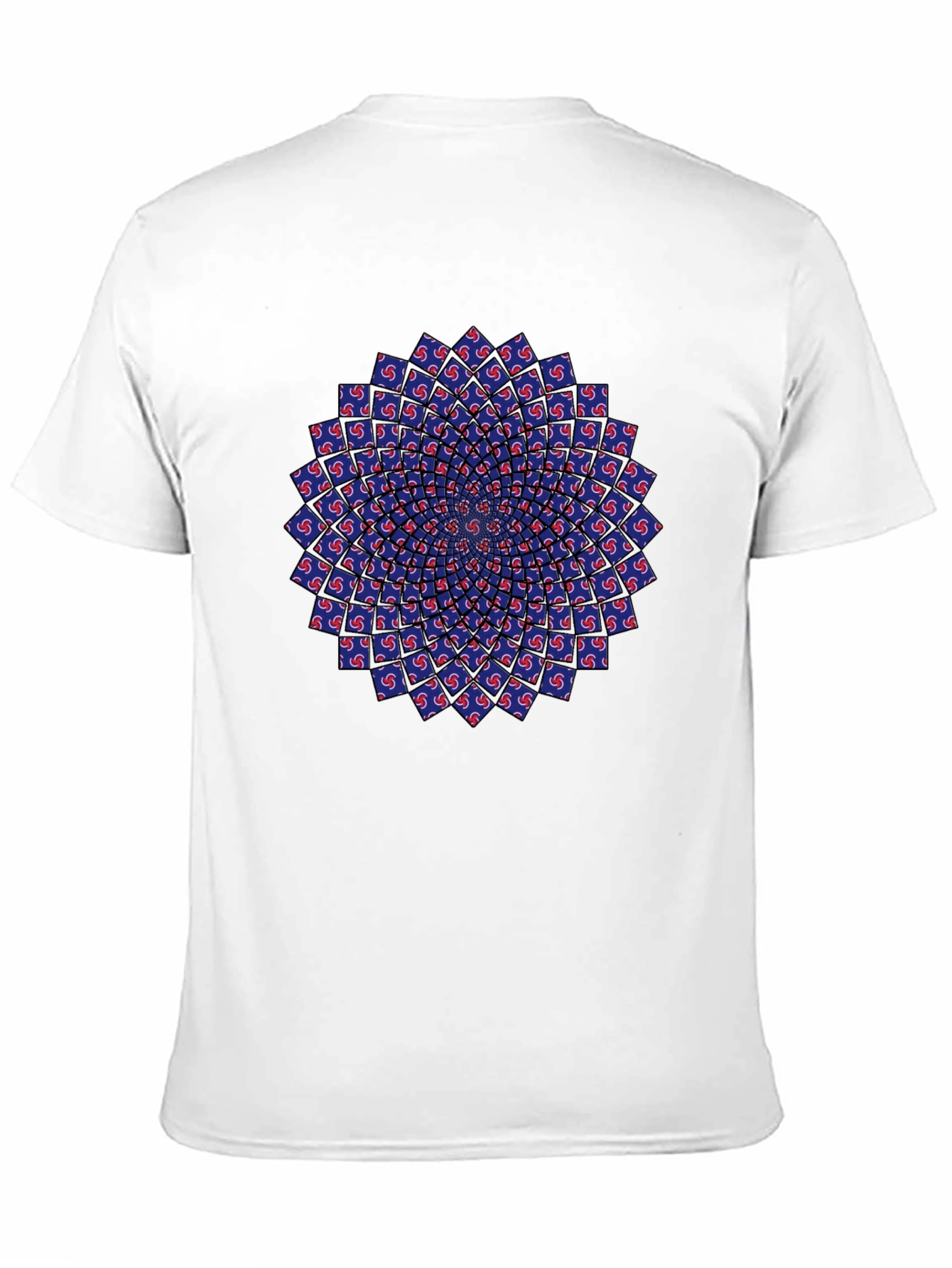 Optical Illusion Mandala Tee - Black Unisex T-Shirt