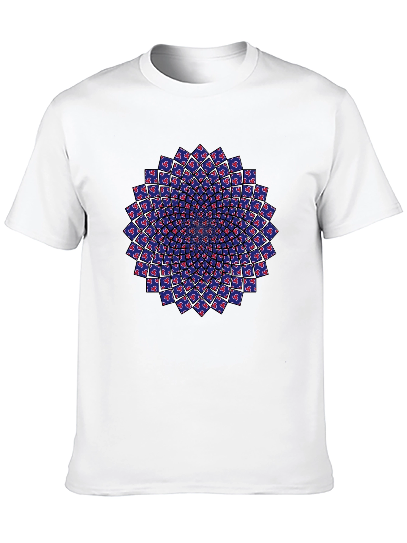 Optical Illusion Mandala Tee - Black Unisex T-Shirt