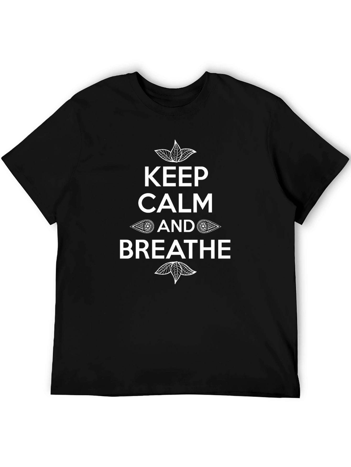 Keep Calm and Breathe T-Shirt - Black