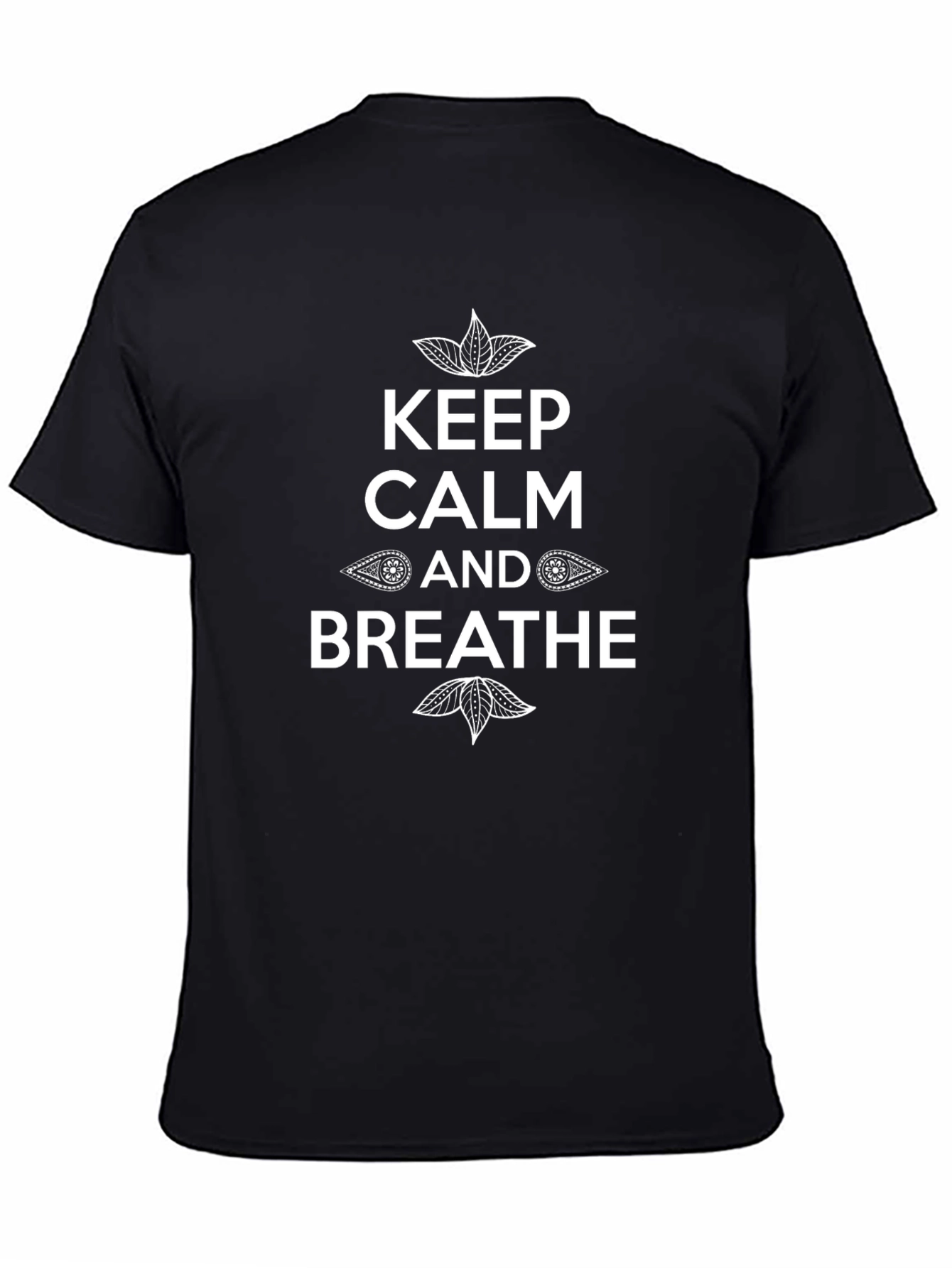 Keep Calm and Breathe T-Shirt - Black