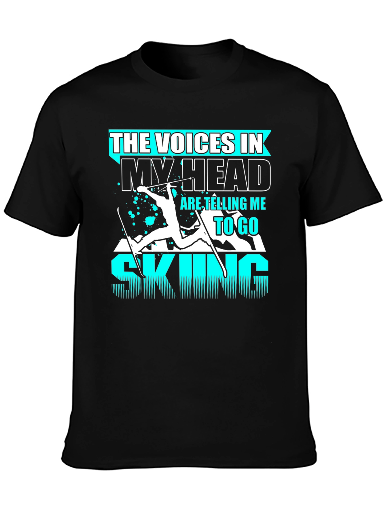 Voices in My Head Skiing T-Shirt