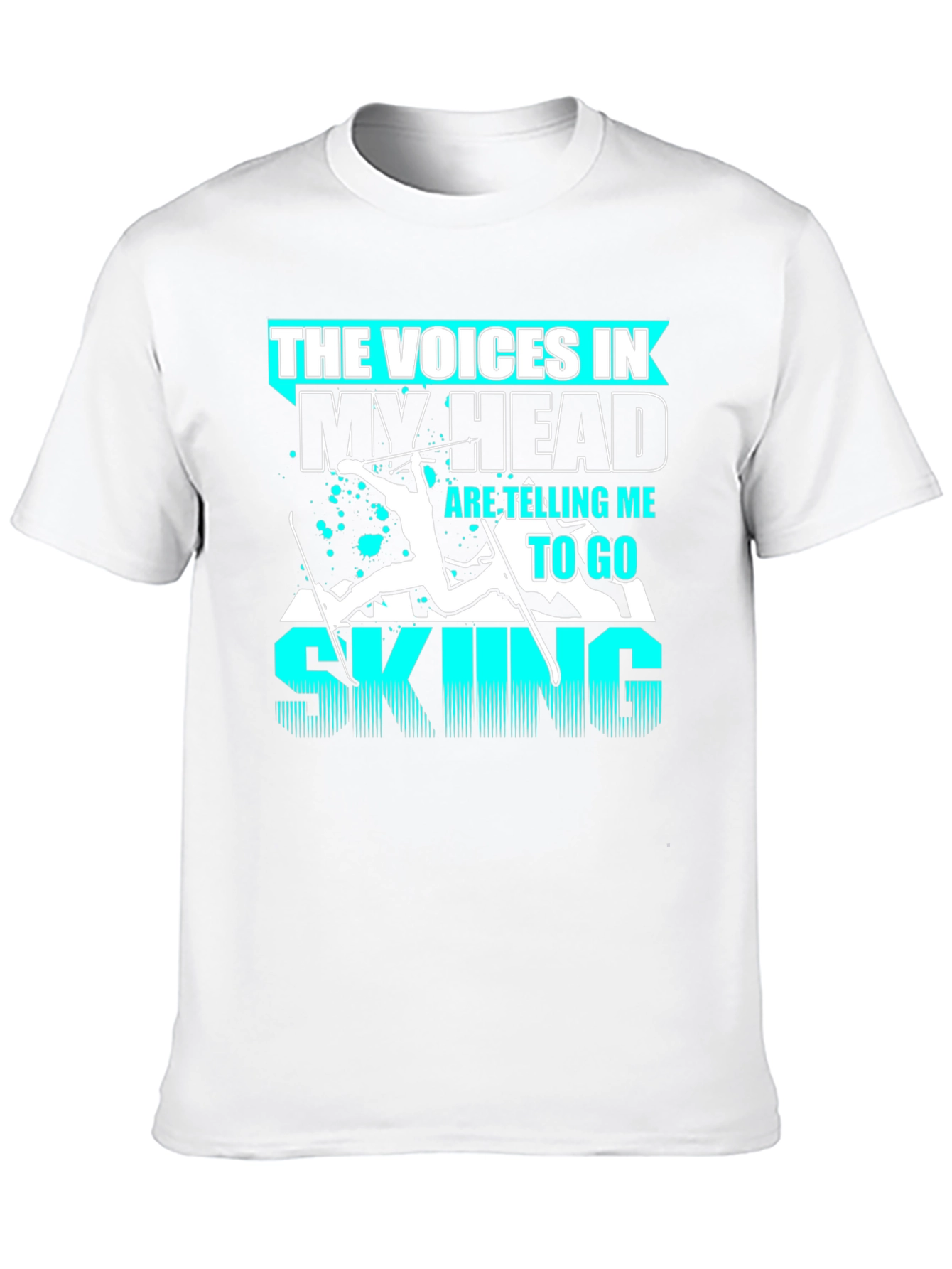Voices in My Head Skiing T-Shirt