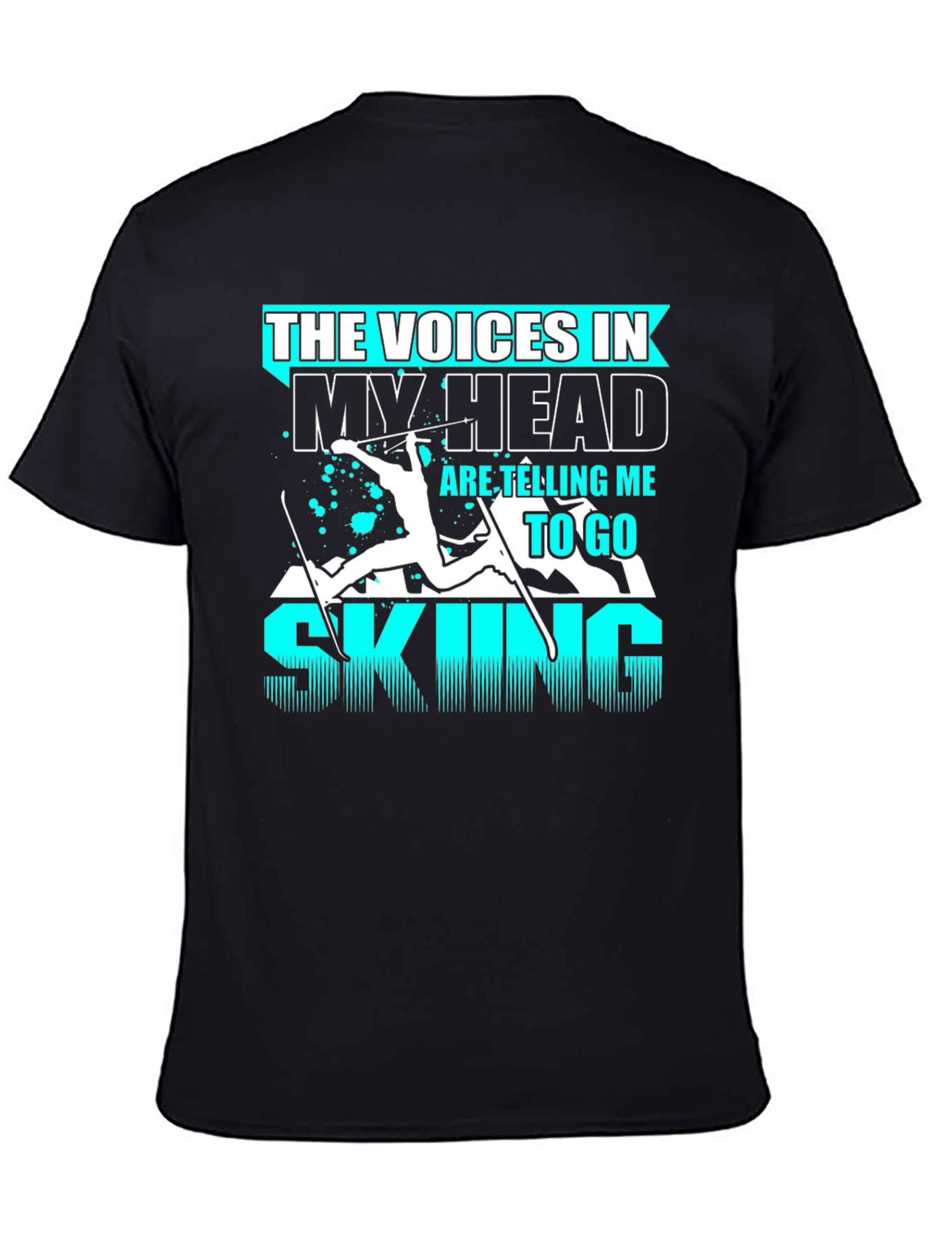 Voices in My Head Skiing T-Shirt