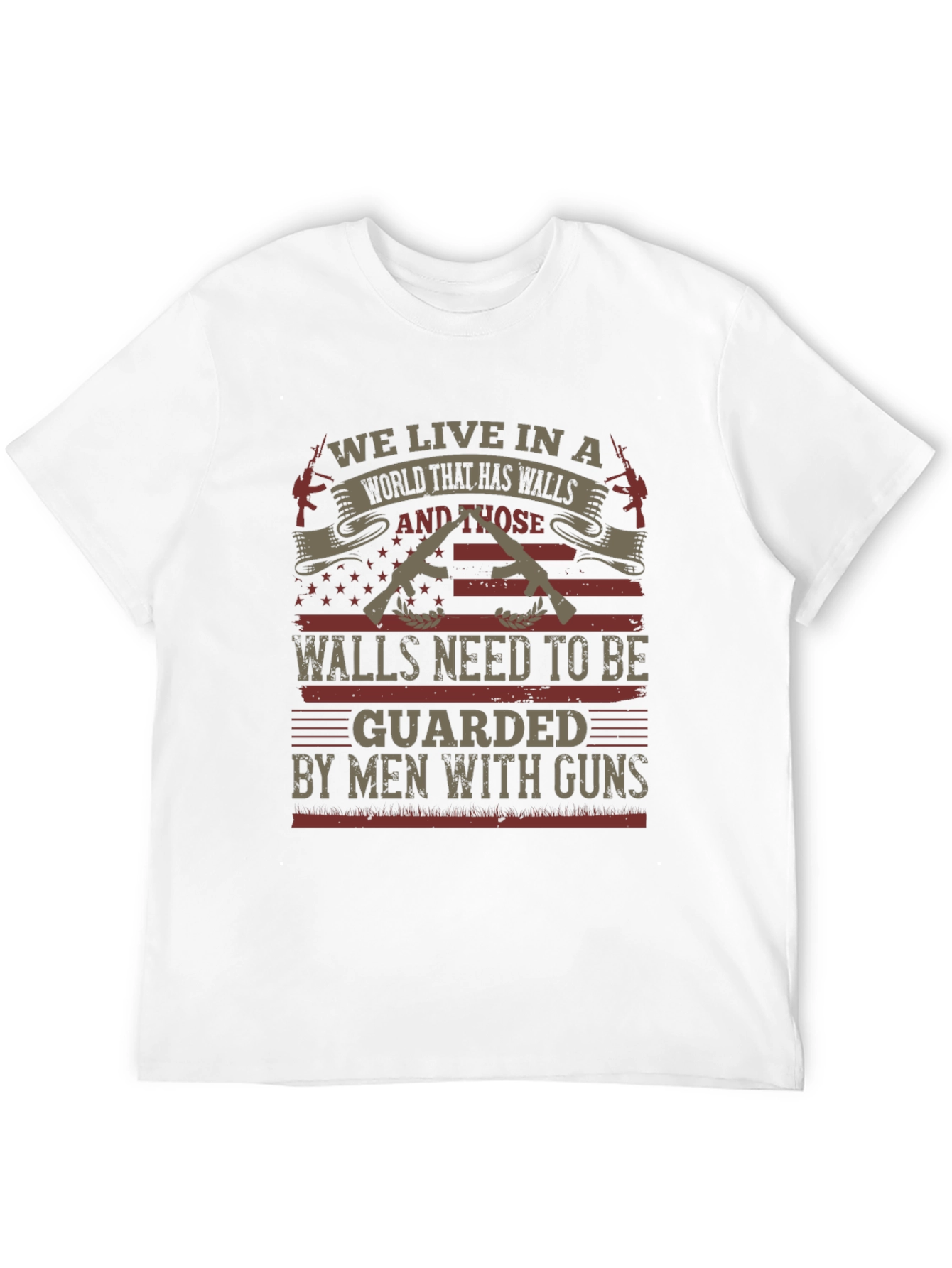 Patriotic We Live In A World T-Shirt