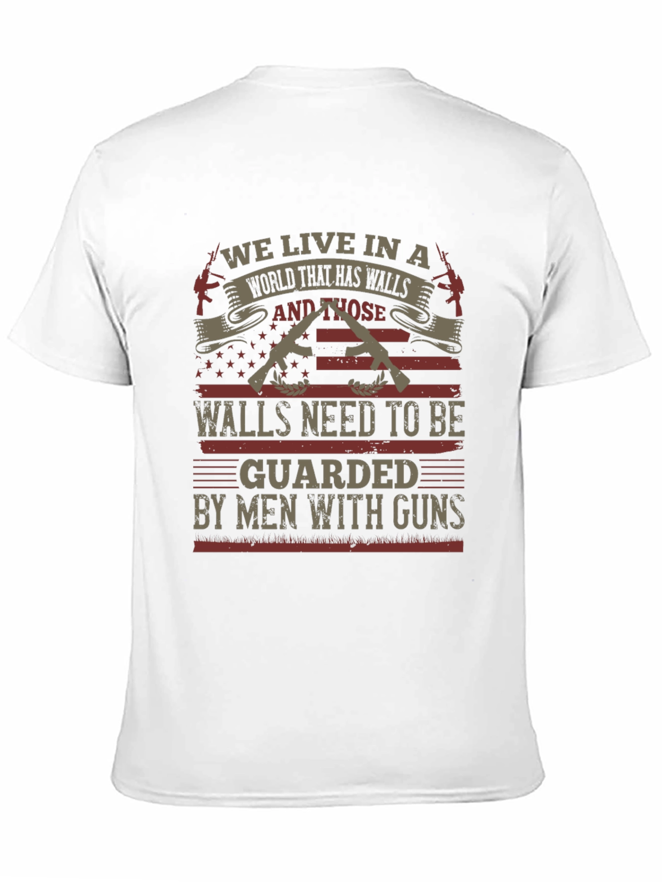 Patriotic We Live In A World T-Shirt