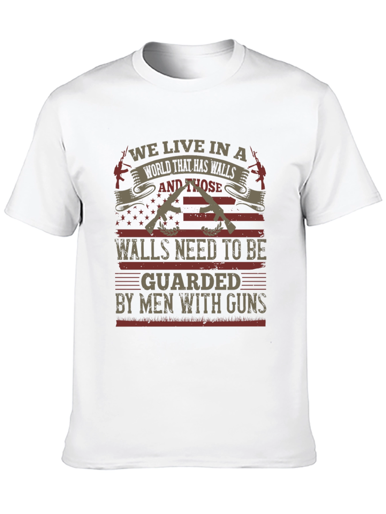 Patriotic We Live In A World T-Shirt