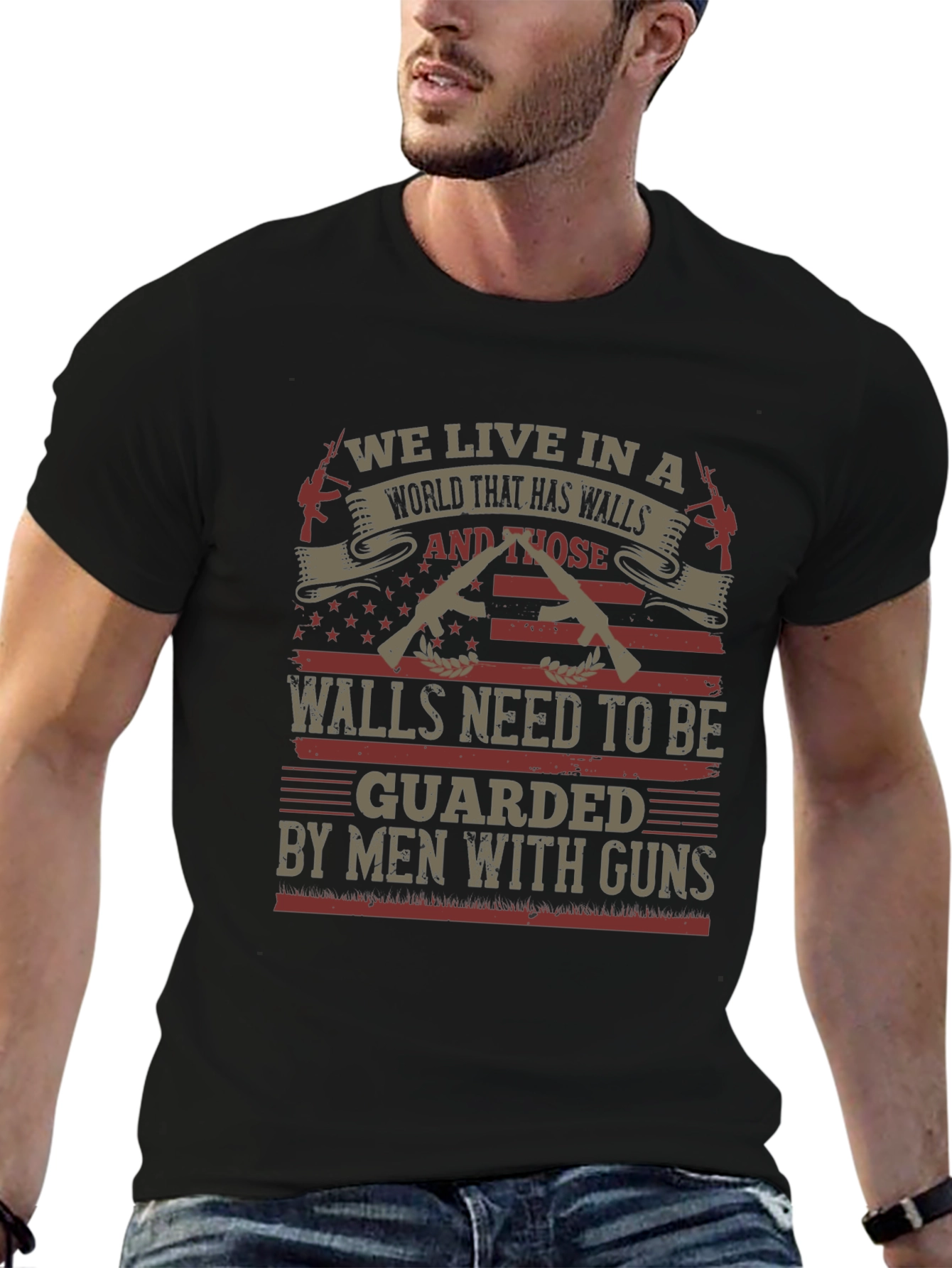 Patriotic We Live In A World T-Shirt
