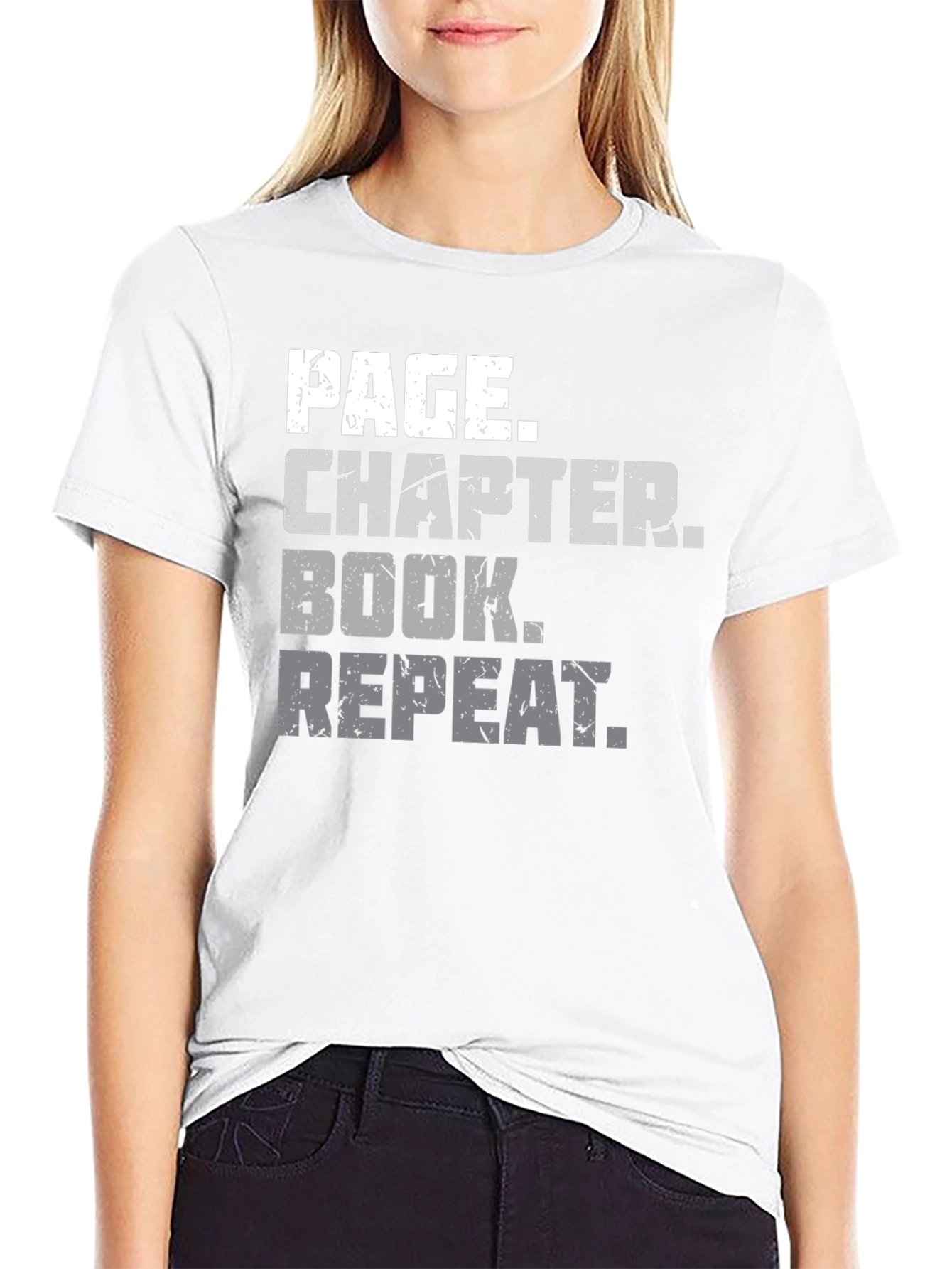 Page Chapter Book Repeat Graphic Tee
