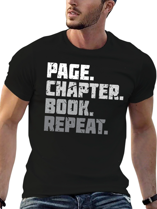 Page Chapter Book Repeat Graphic Tee