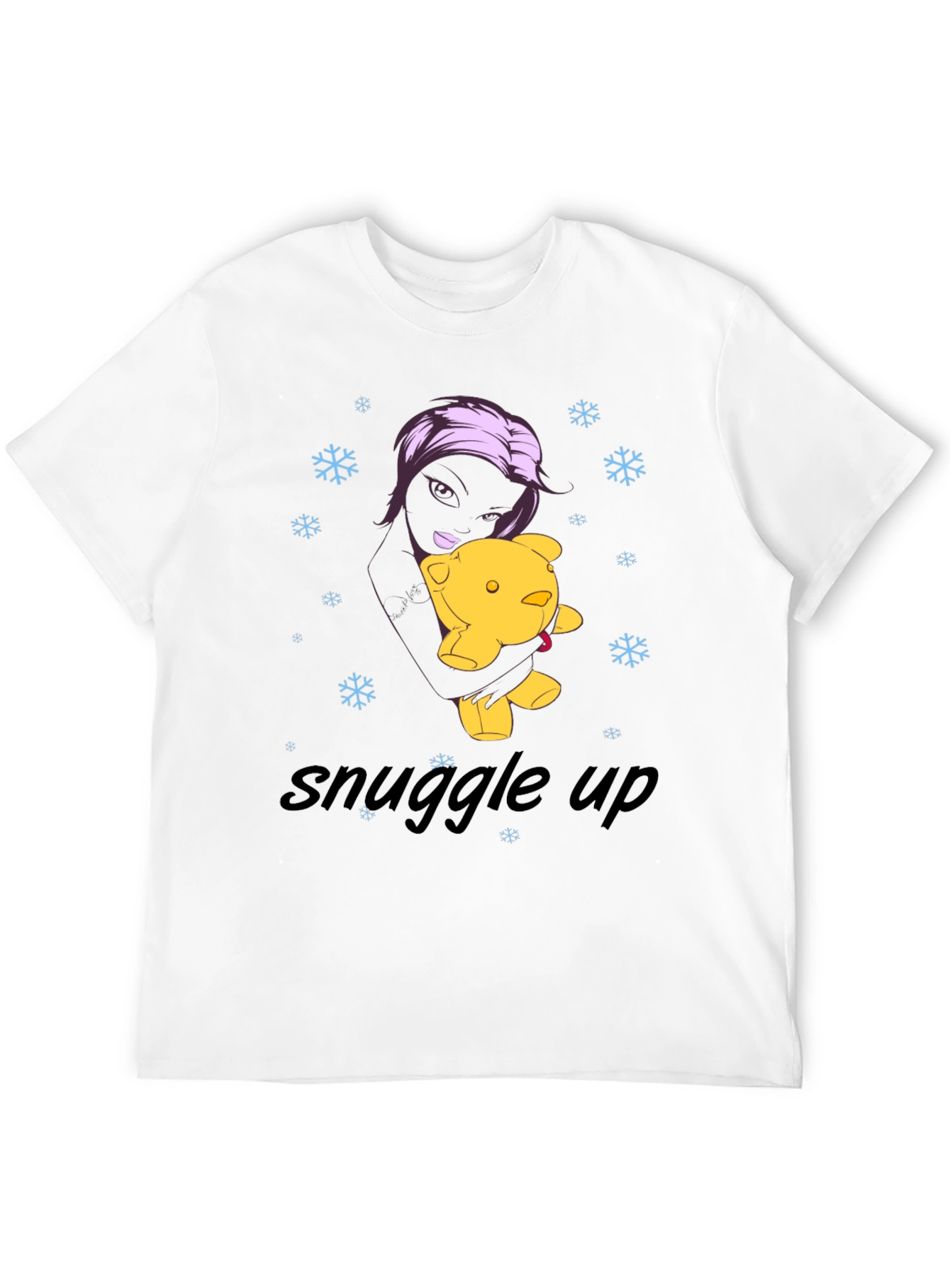Snuggle Up Black Graphic Tee