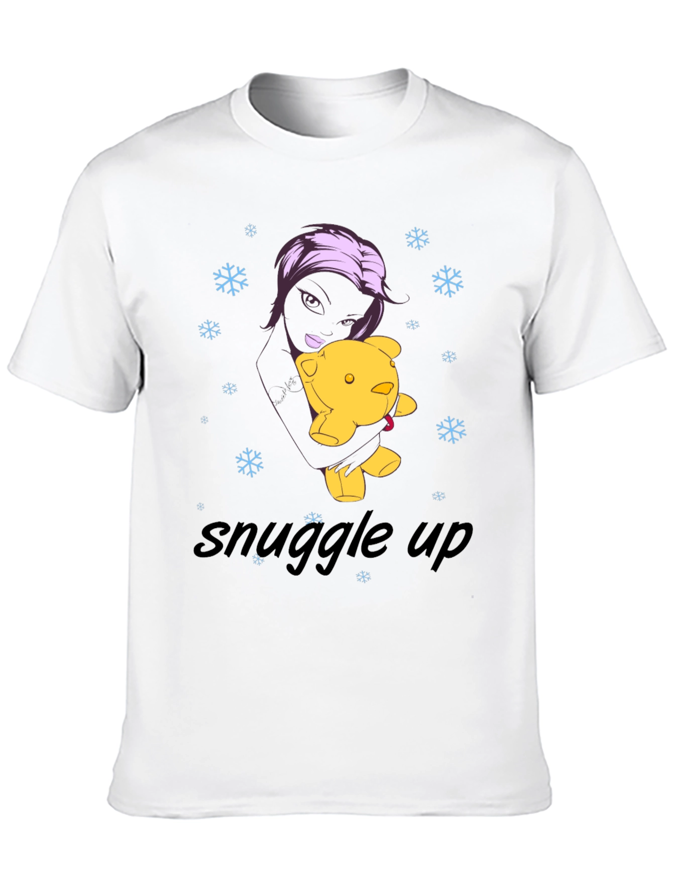 Snuggle Up Black Graphic Tee
