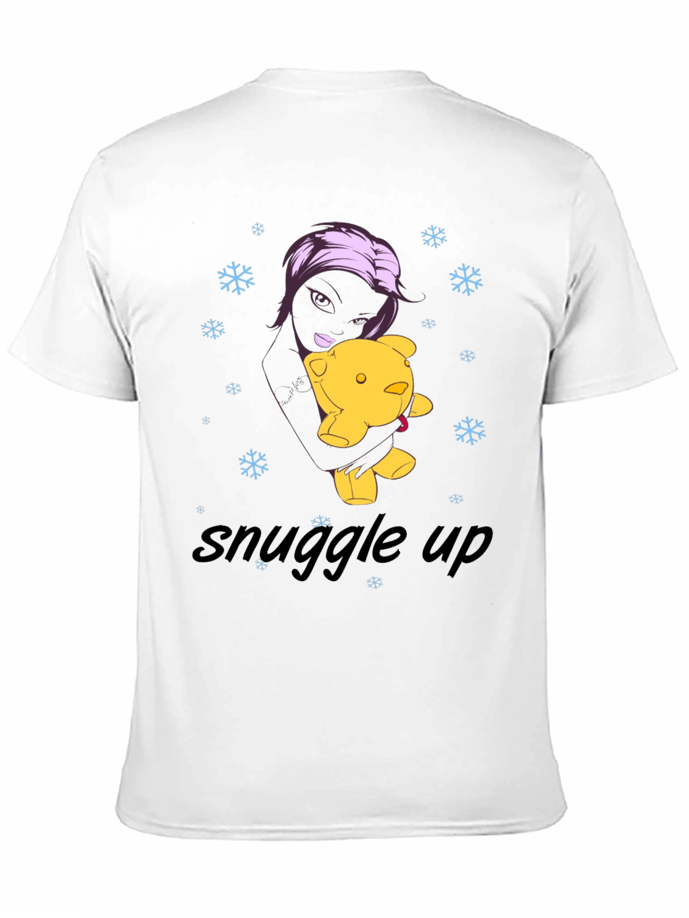 Snuggle Up Black Graphic Tee